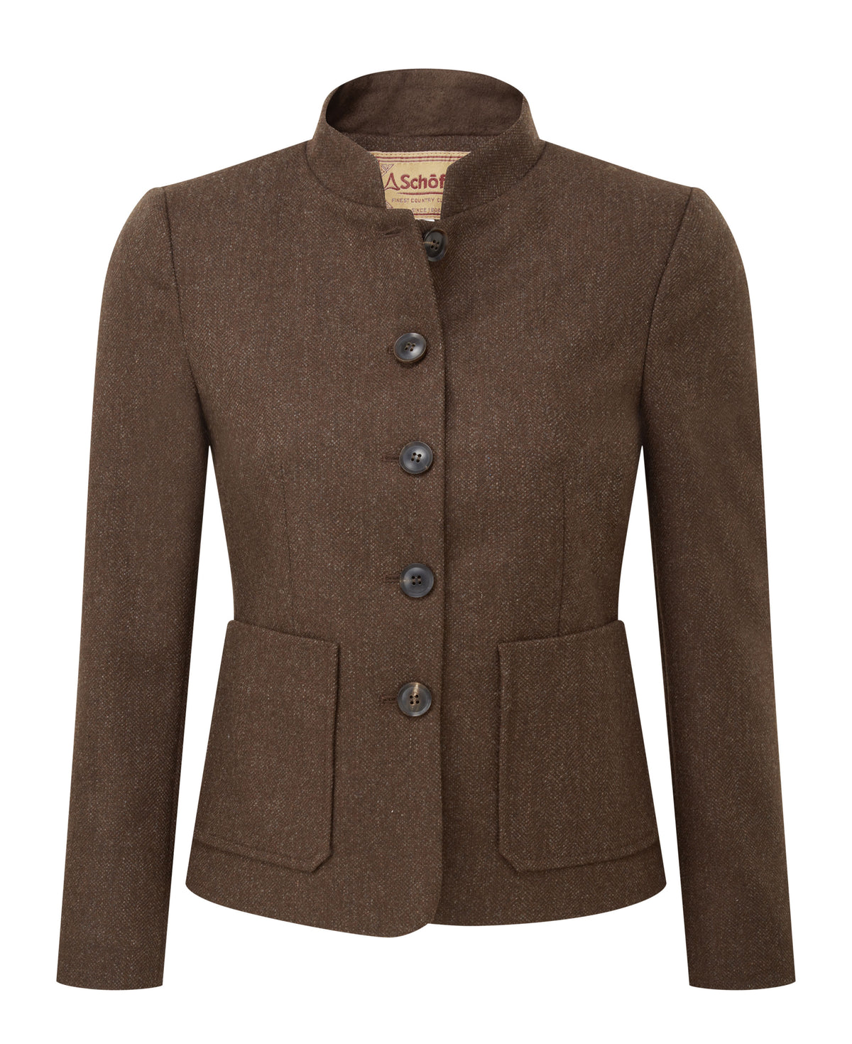 St Abbs Tweed Blazer - Chocolate Herr Tweed