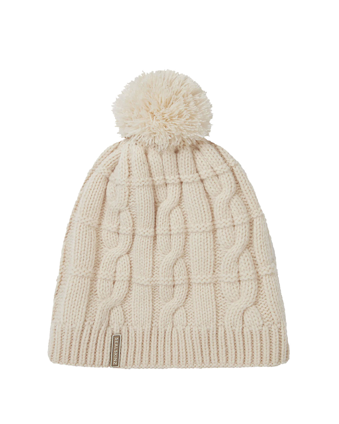 Hemsby Waterproof Knit Hat - Cream