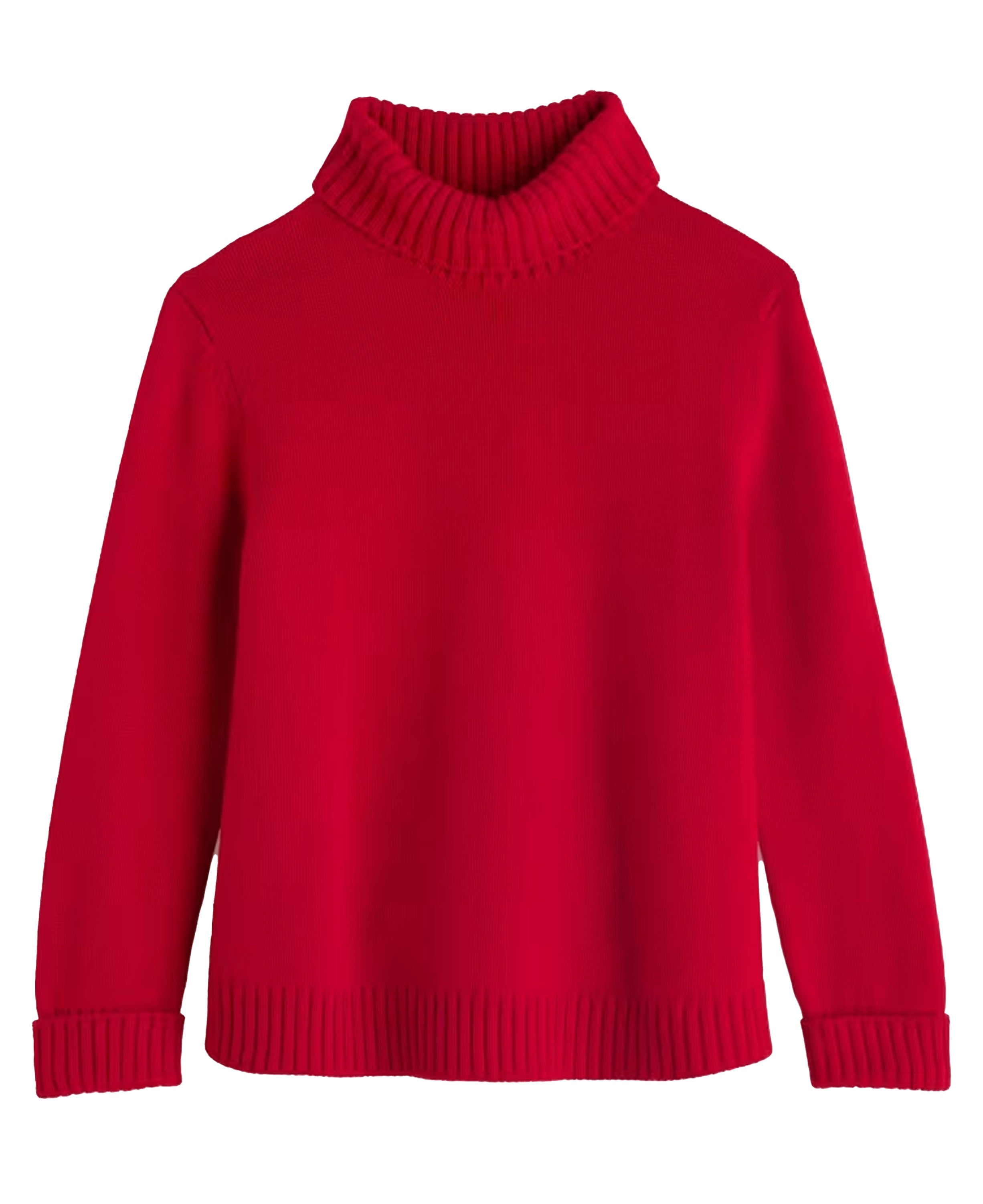 Braque Lambswool Blend Roll Neck Jumper - Carmine