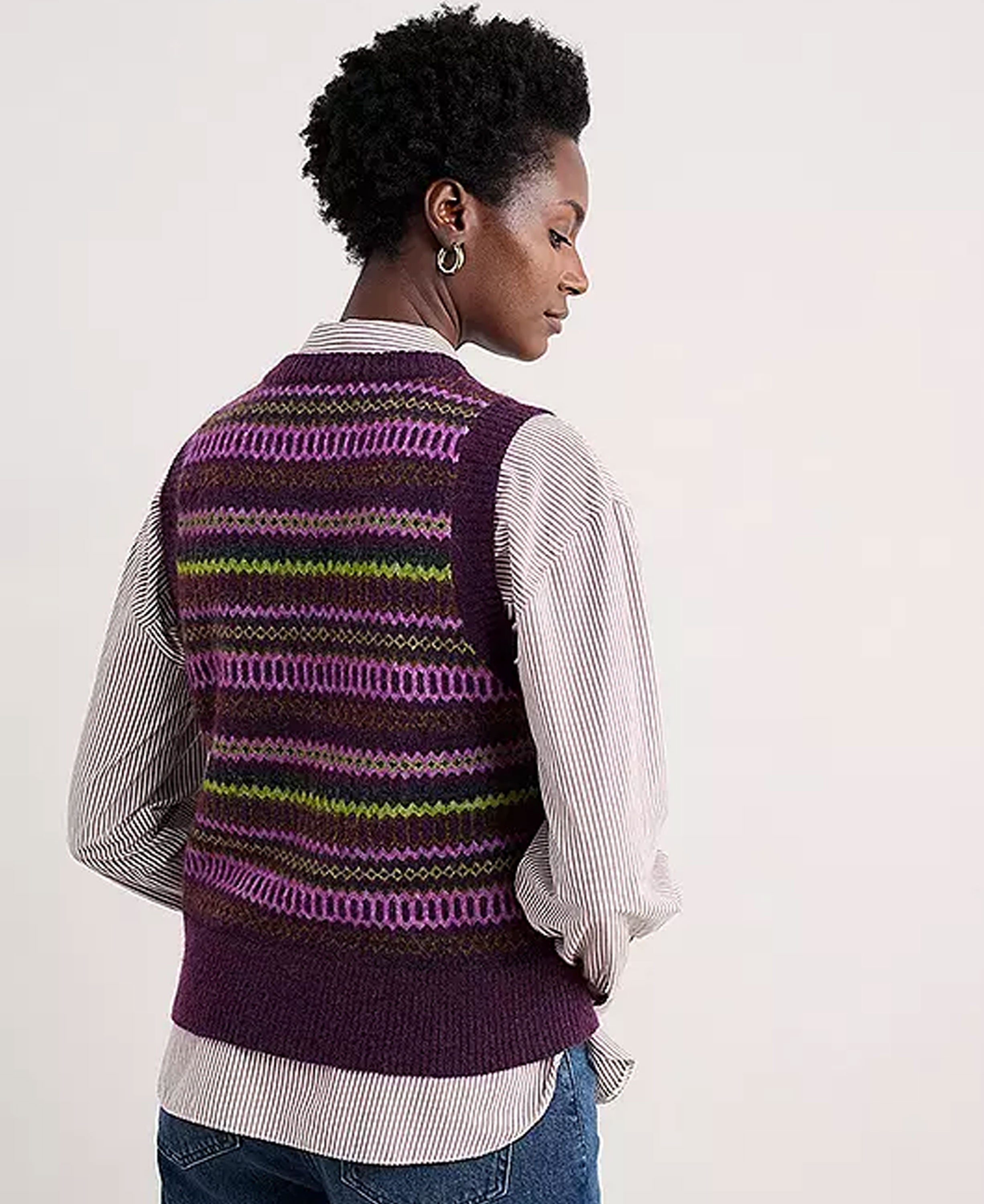 Annik Vest - Modernist Grape Oak Mix