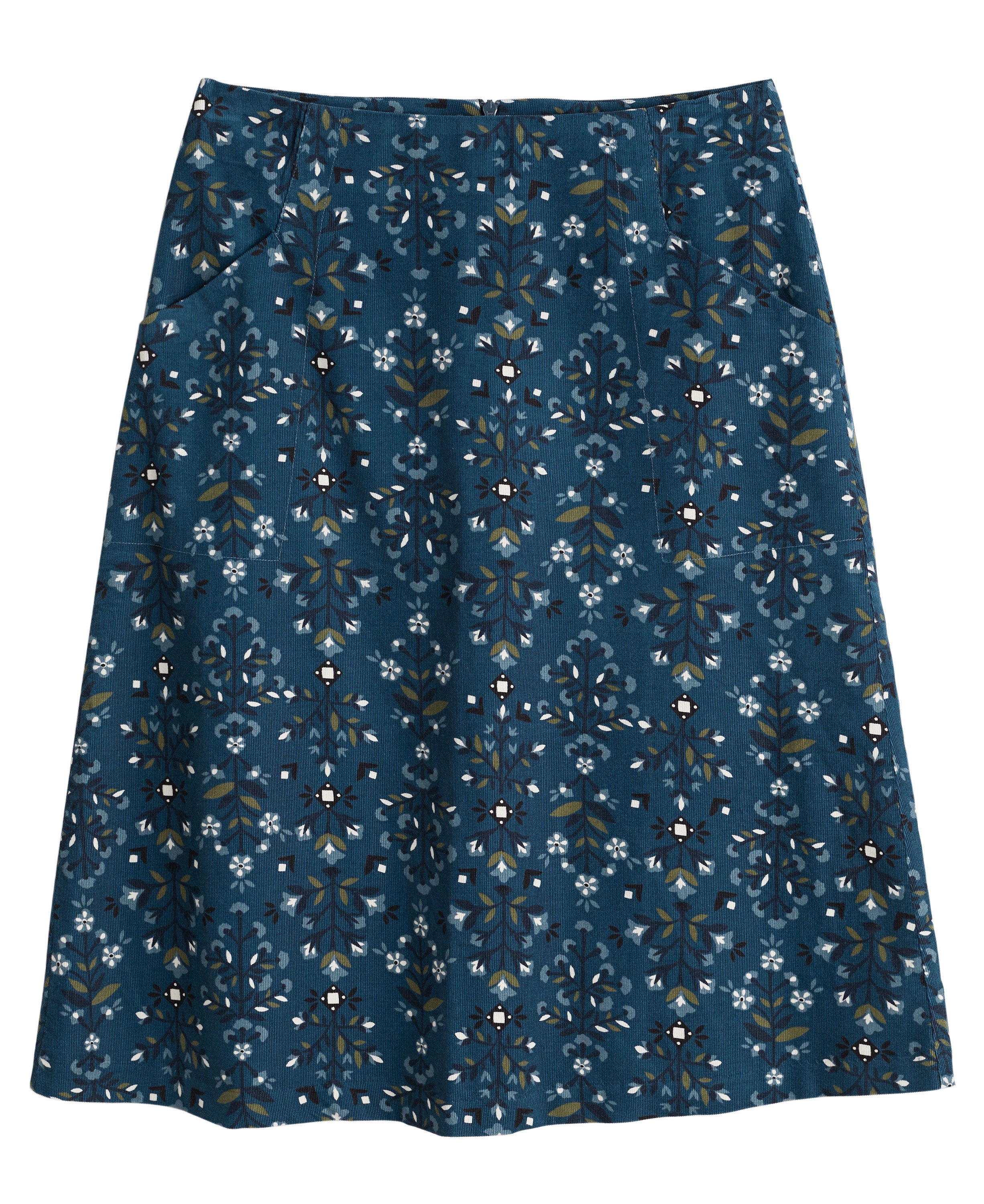 Forest View Skirt - Floral Blanket Dark Lugger