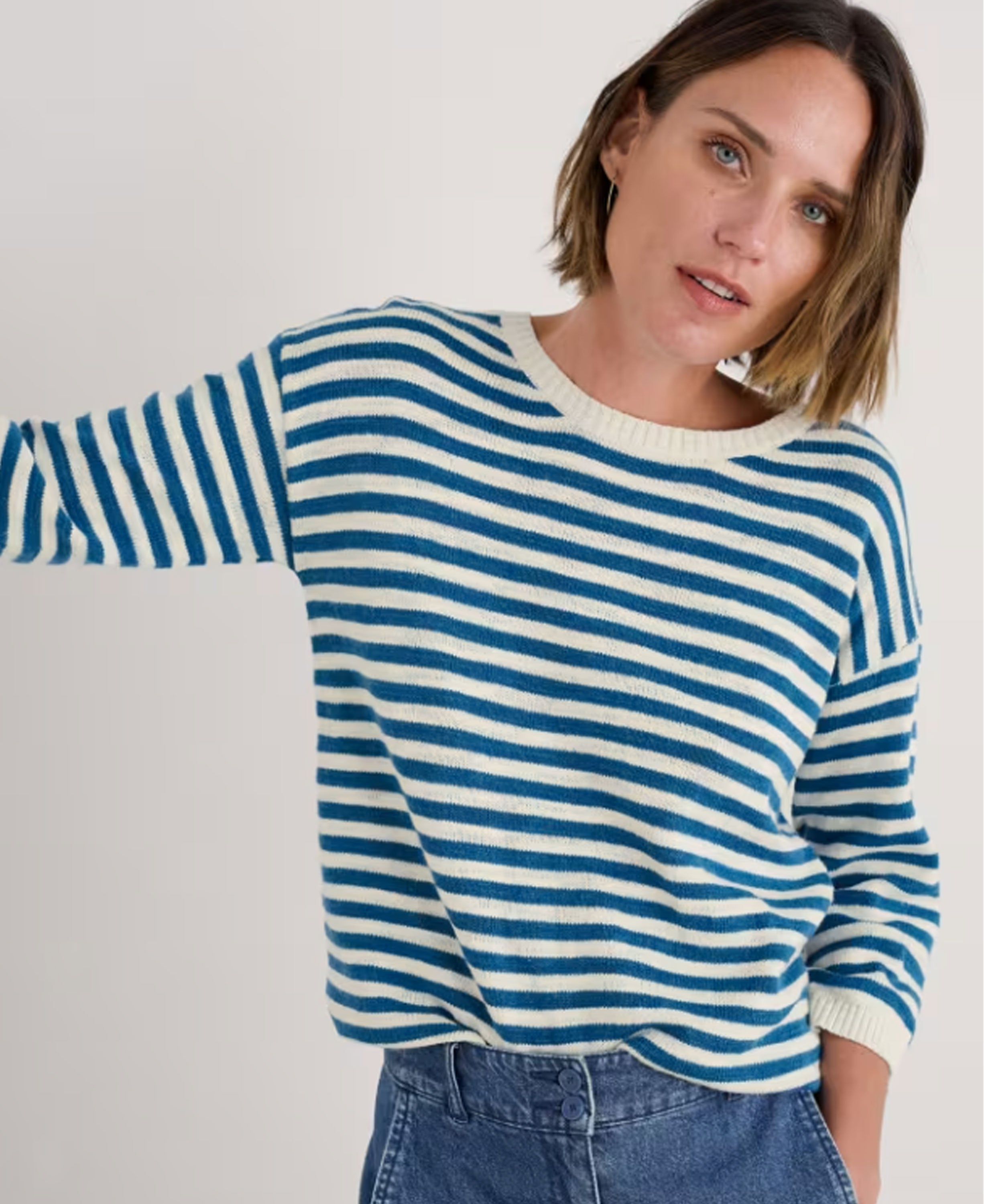 Knavock Jumper - Mini Cornish Sailor Ecru
