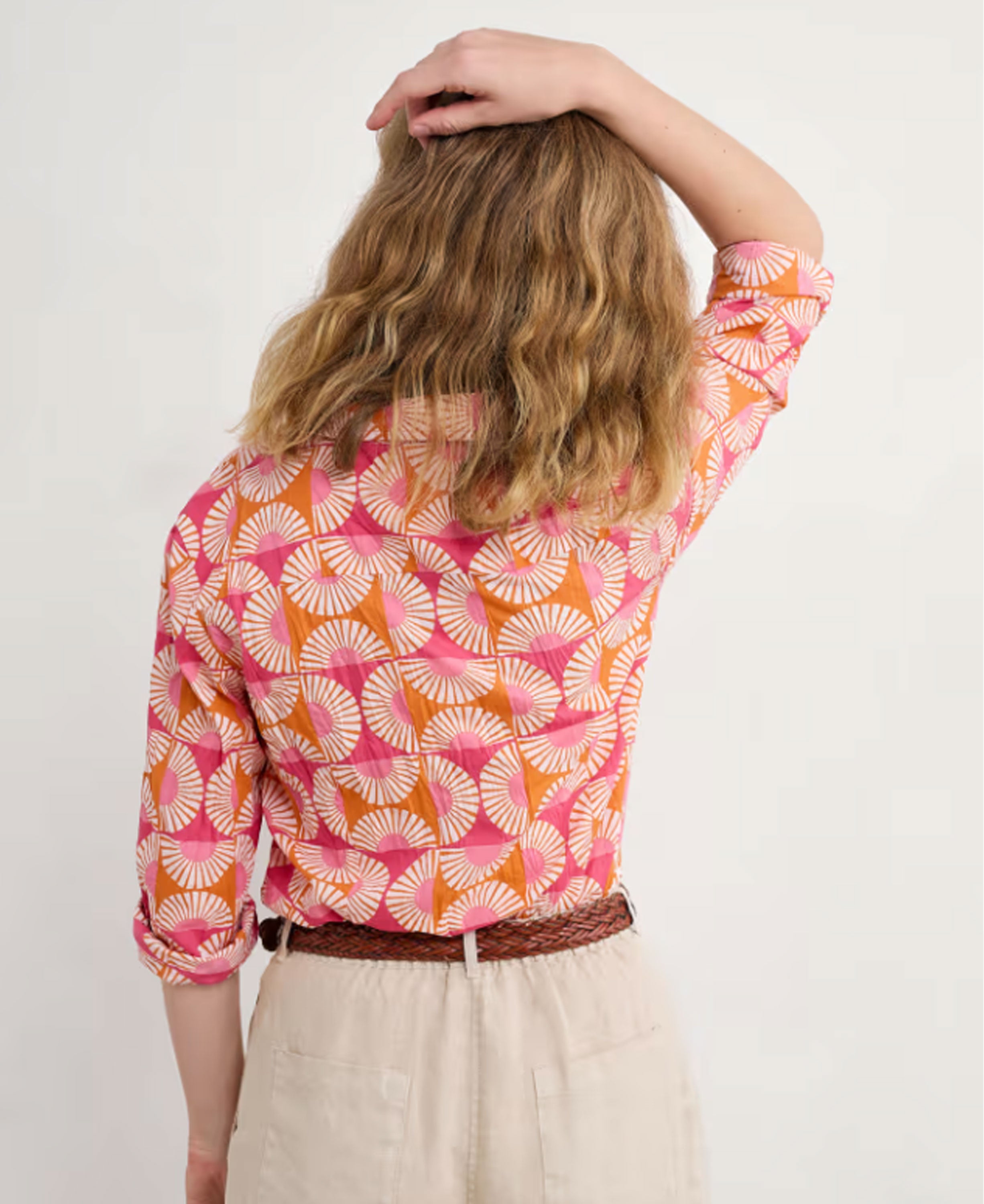 Larissa Shirt - Sun Geo Marigold