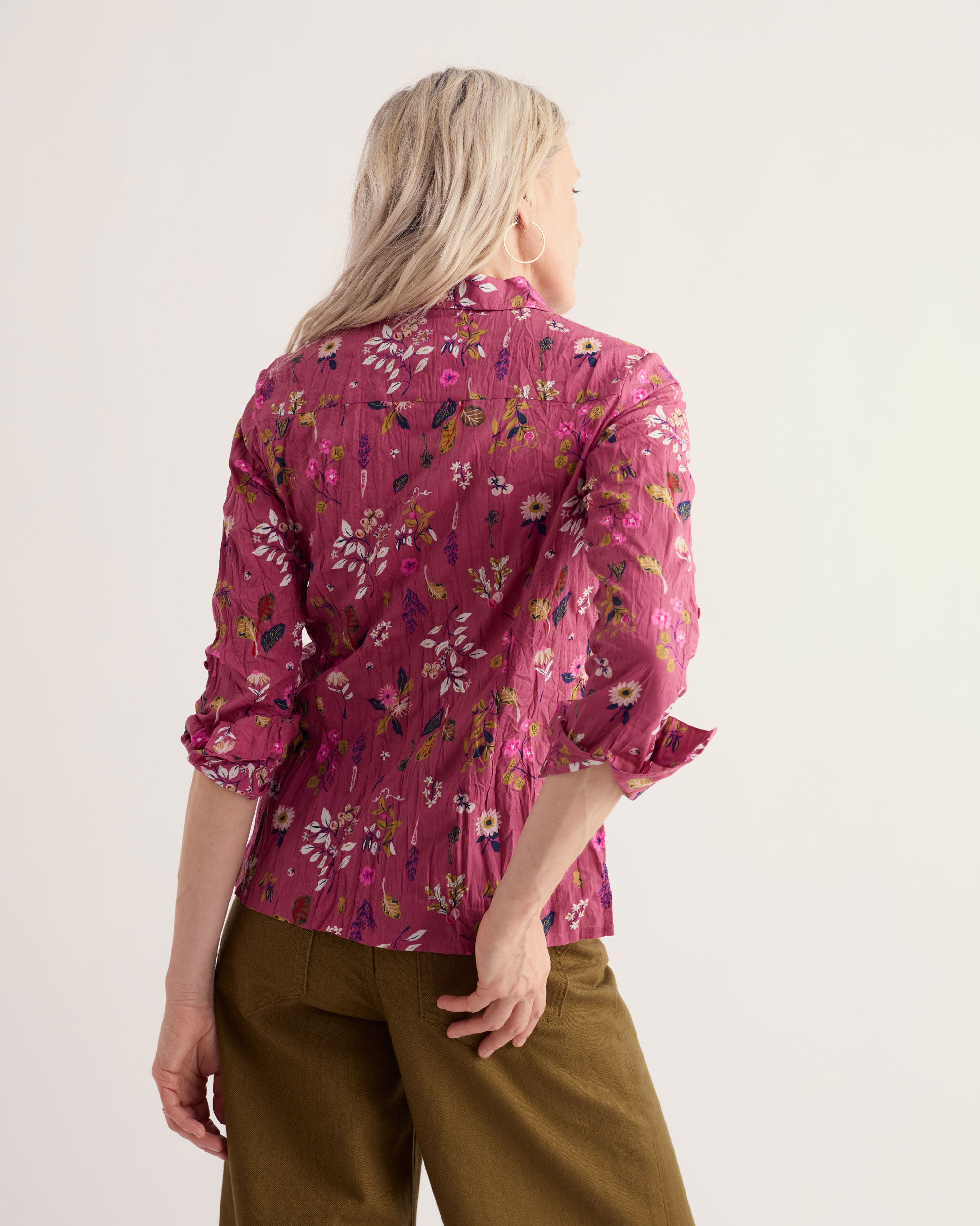 Larissa Shirt - Flora Study Rosa