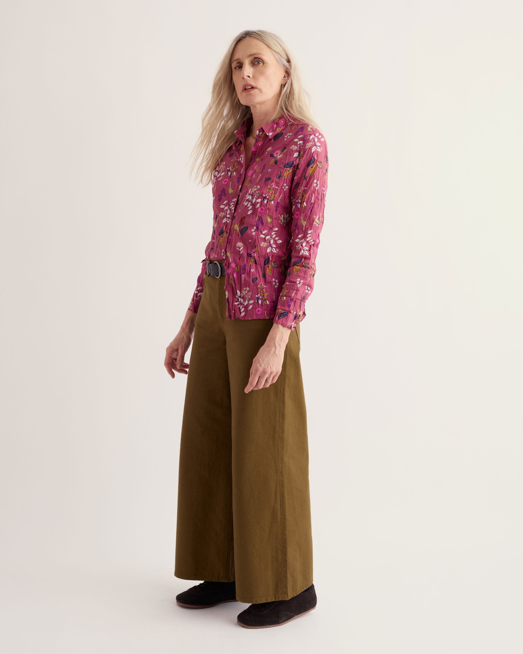 Larissa Shirt - Flora Study Rosa