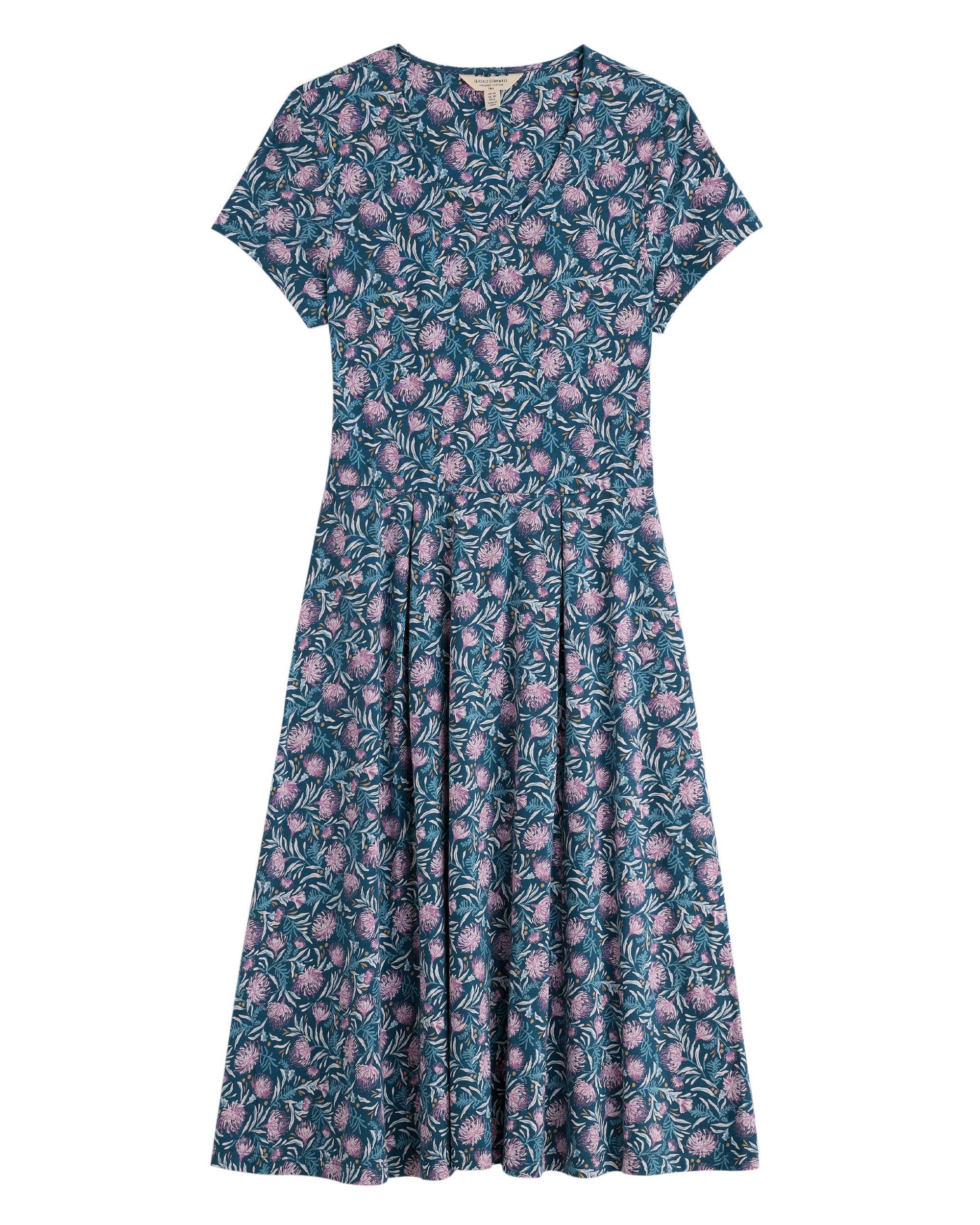 Pier View Dress - Pin Cushion Protea Storm