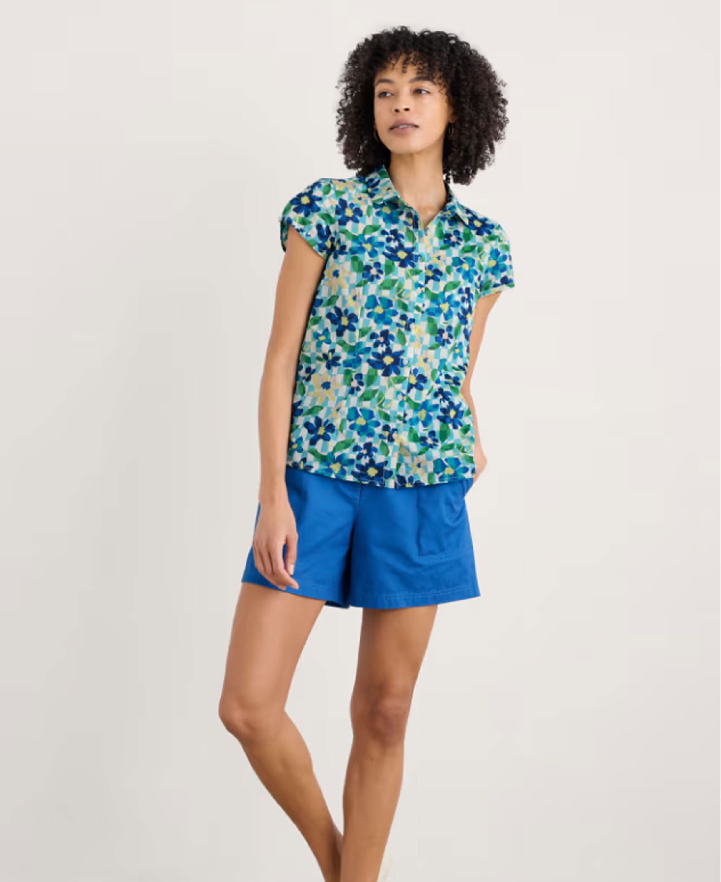 Rushmaker Shirt - Picnic Floral Chalk