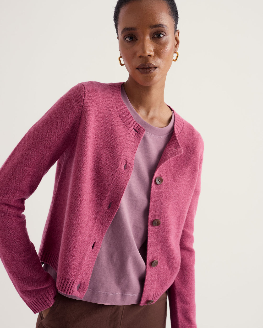 Tern Tide Cardigan - Rosa