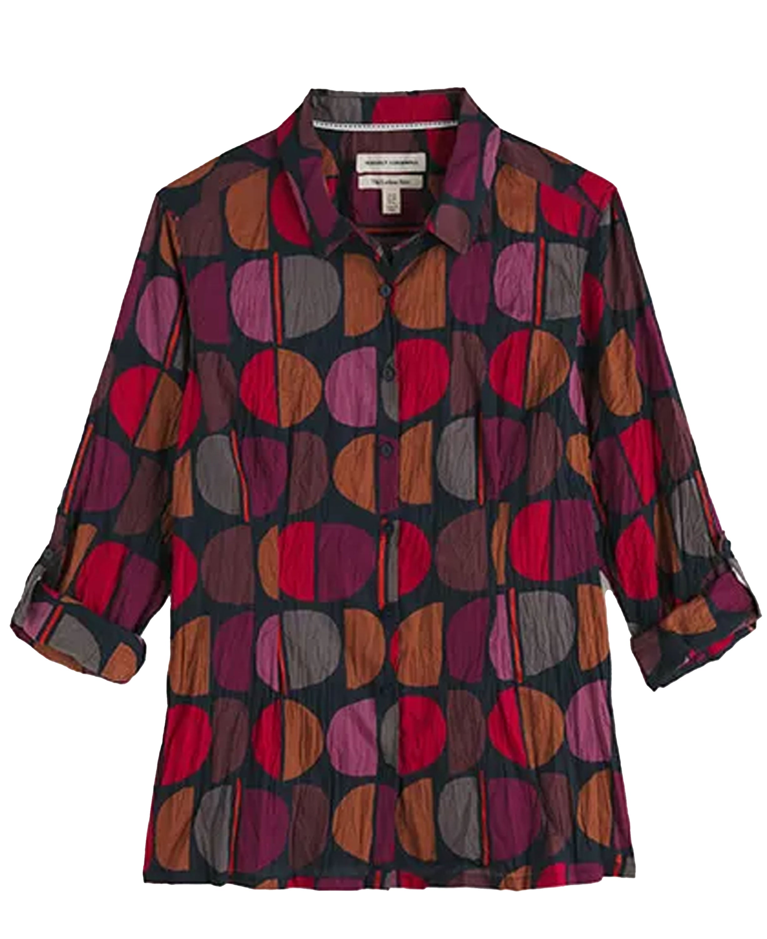 Larissa Shirt - Half Moon Stamp Onyx