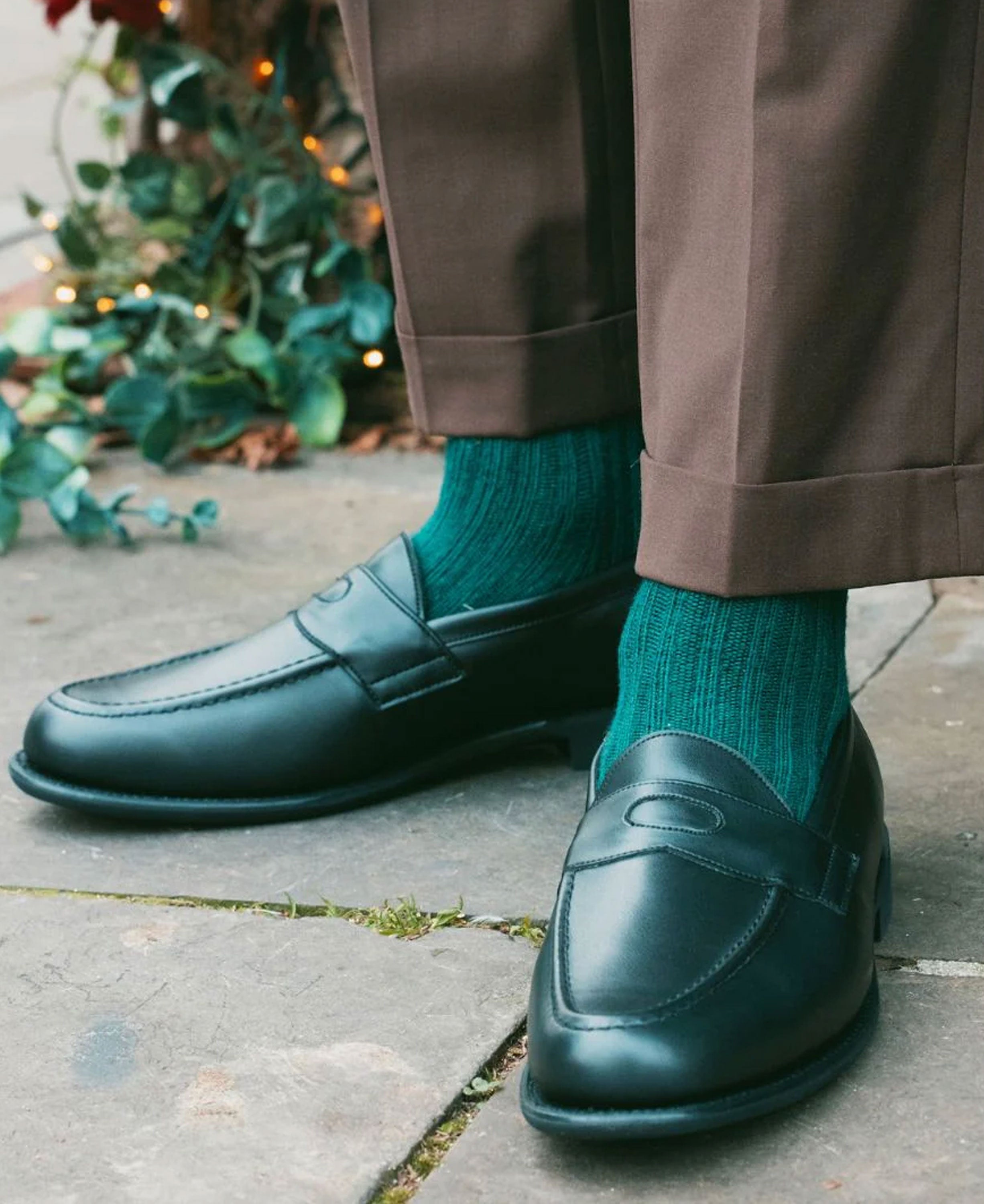 Bamboo Socks - Green Boot Sock