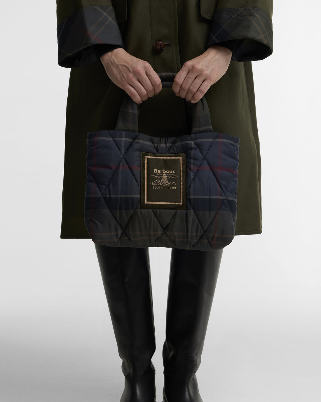 Tartan Arlene Mini Quilted Tote Bag - Shadow Classic Tartan