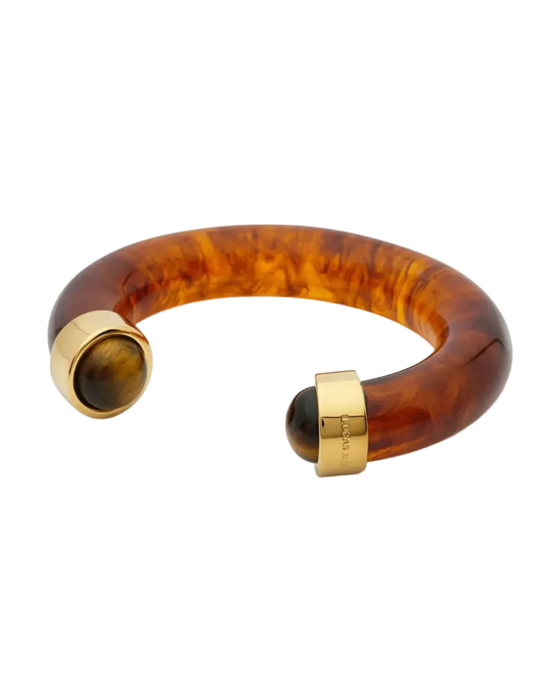 Tortoise Shell Resin Bracelet - Tiger Eye
