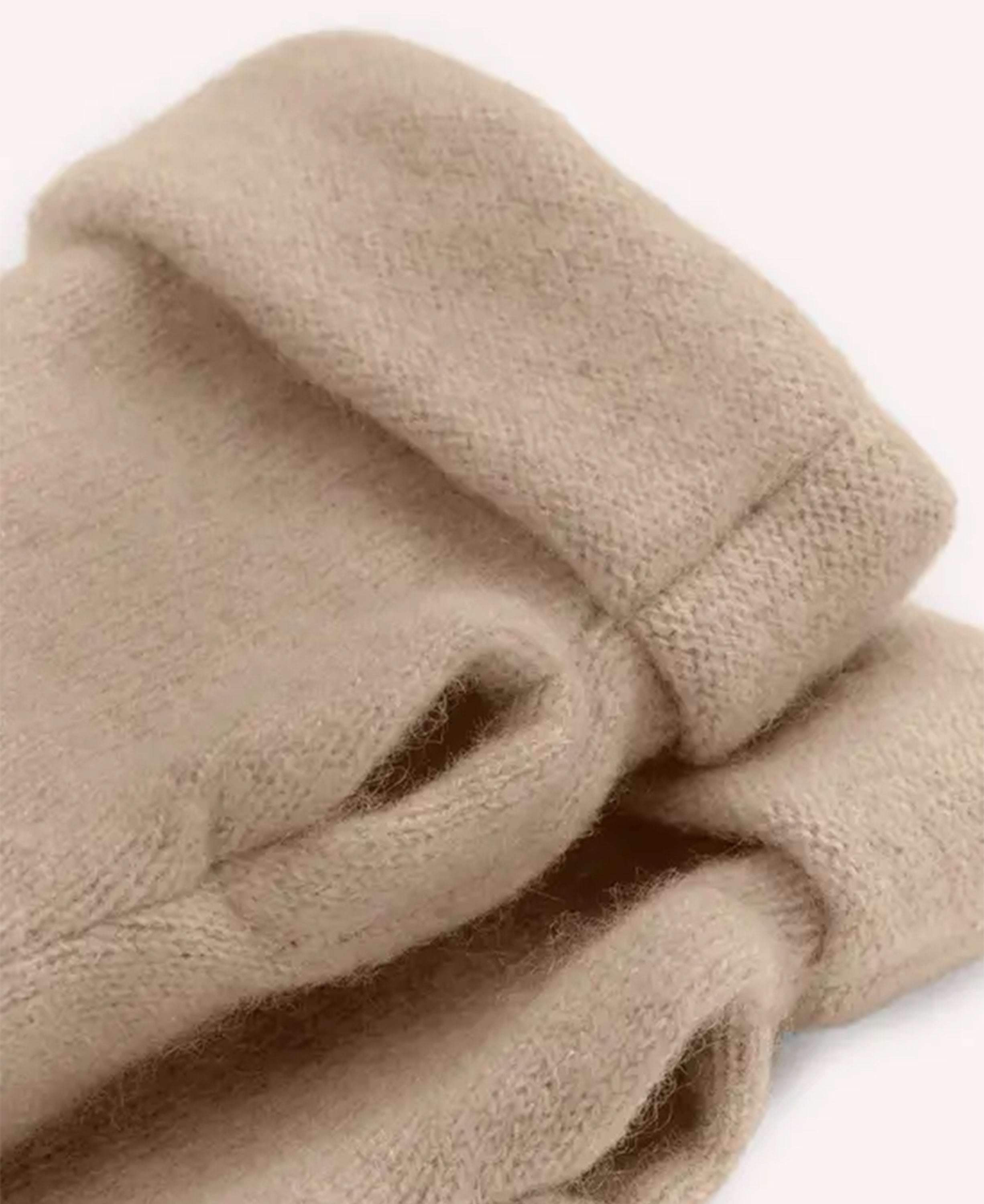 Cashmere Fingerless Gloves - Camel