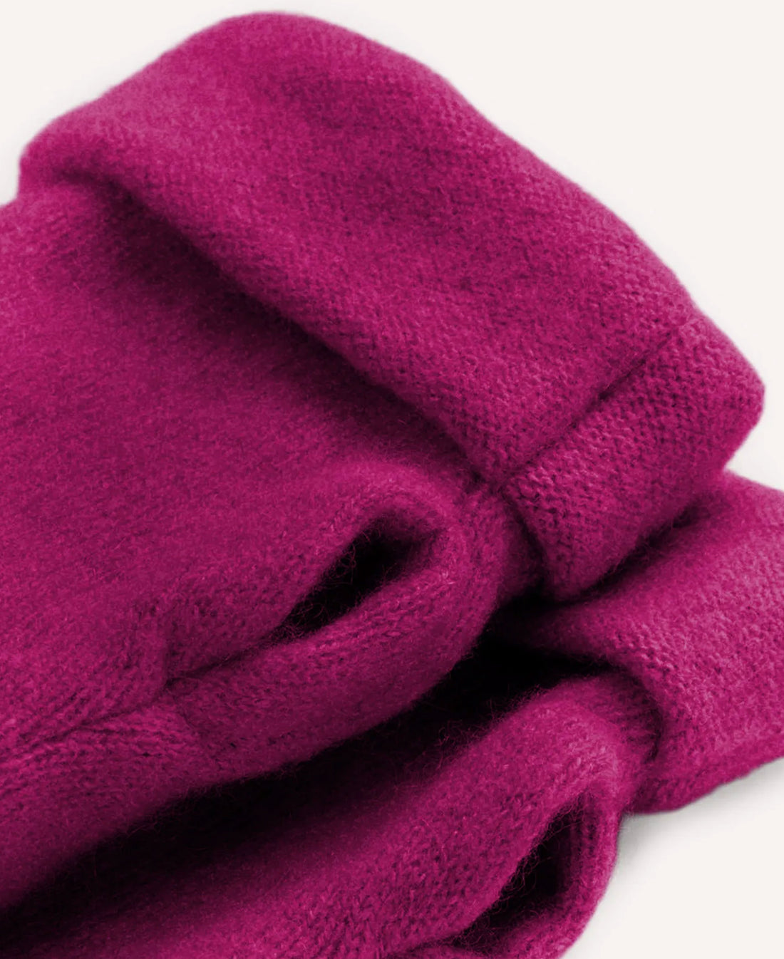 Cashmere Fingerless Gloves - Dusky Magenta