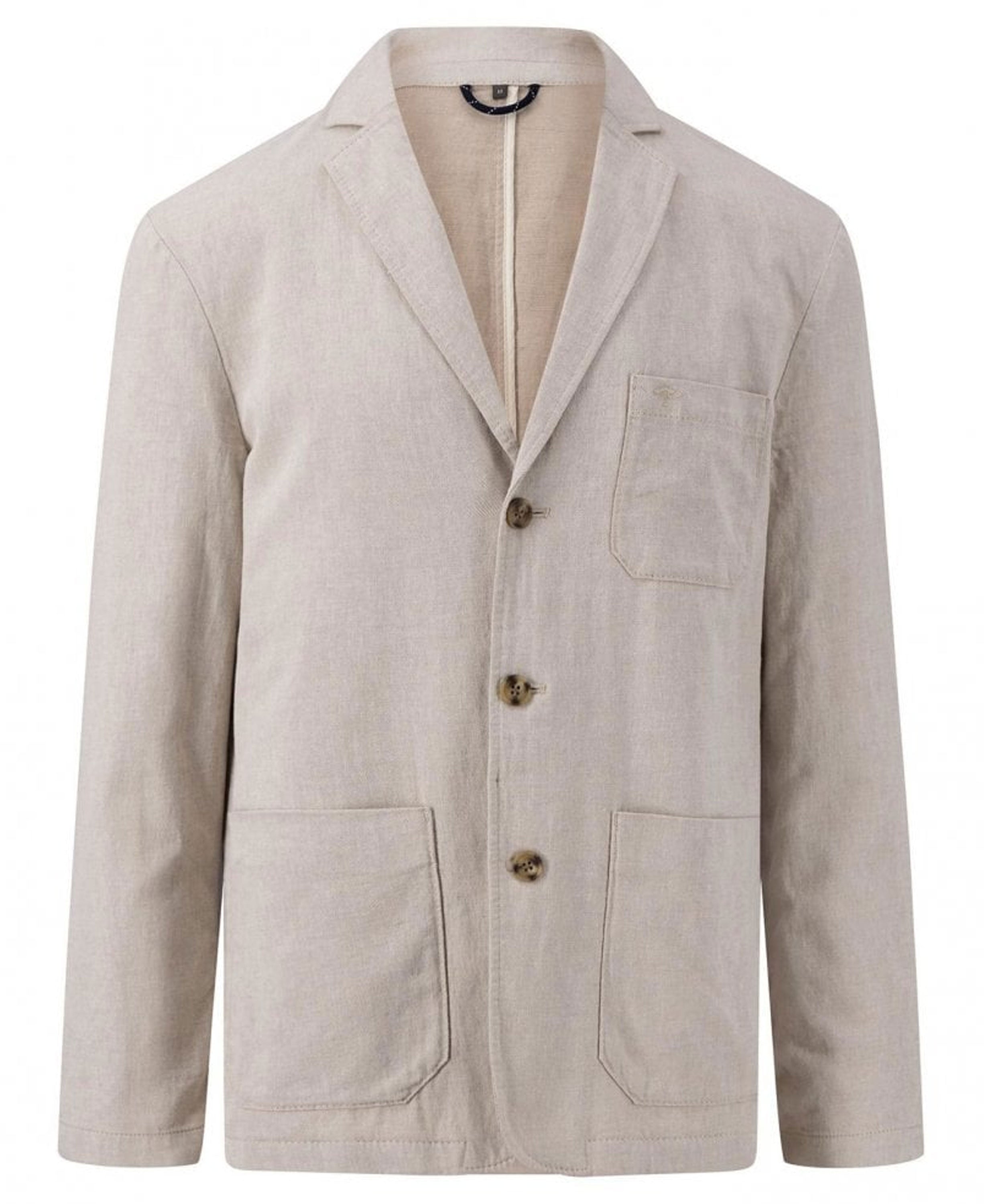 Twotone Structured Blazer - Stone