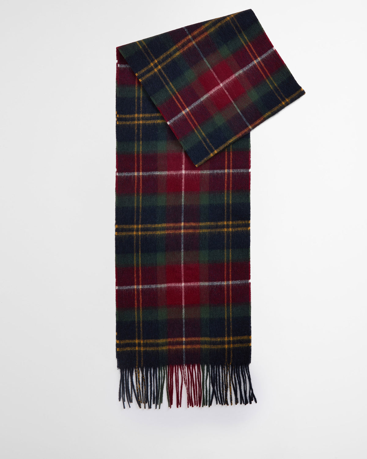 Wool Cashmere Tartan Scarf - Winterberry Tartan