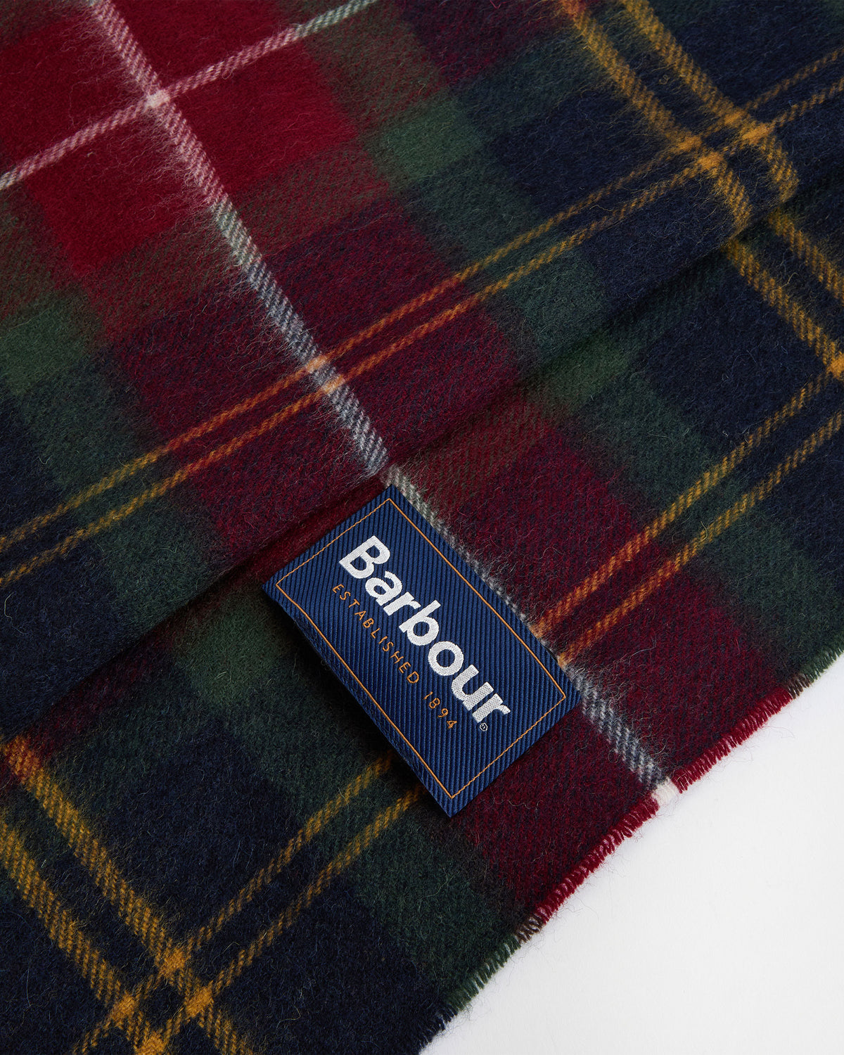 Wool Cashmere Tartan Scarf - Winterberry Tartan