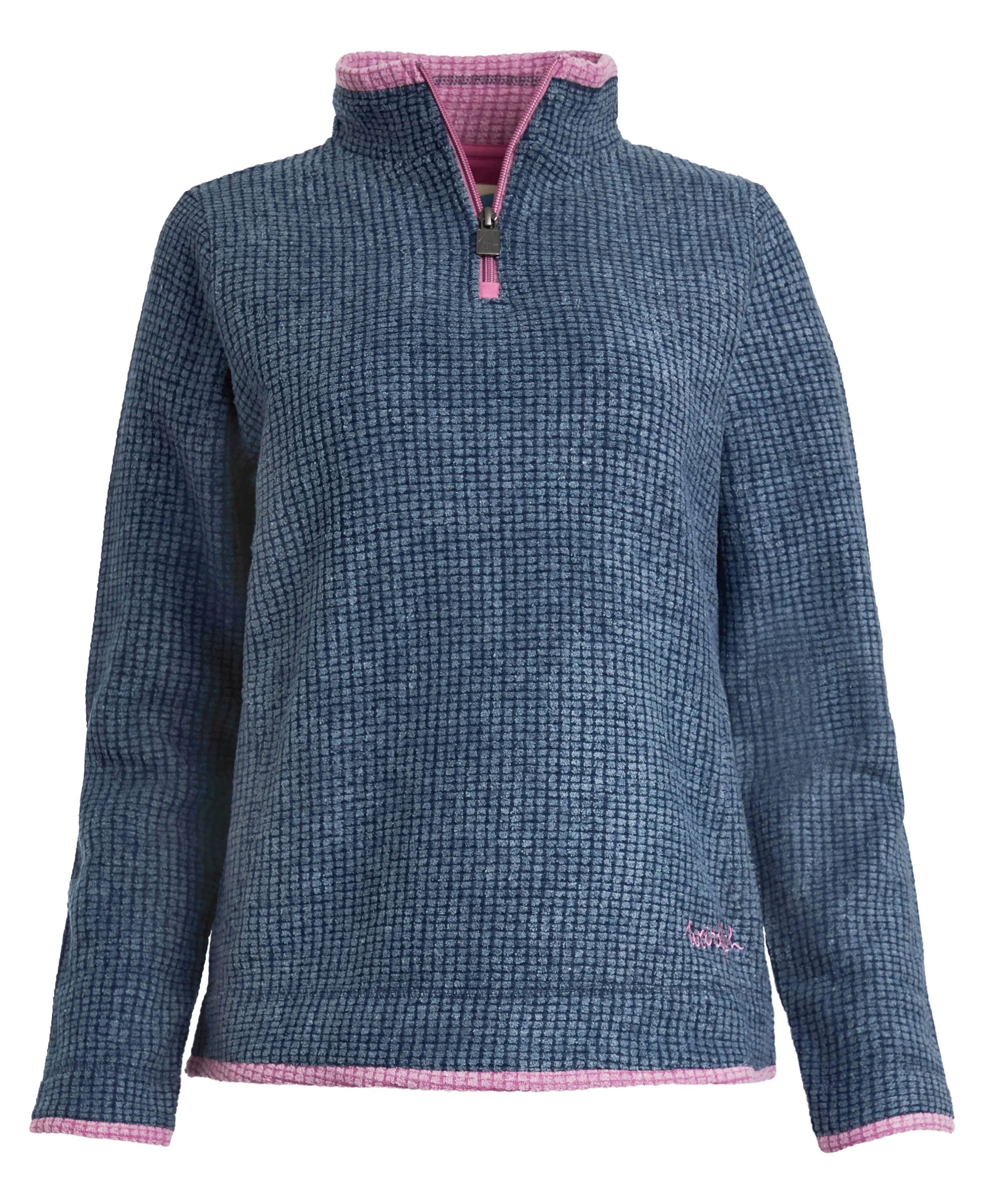 Beye Eco 1/4 Zip Grid Fleece - Navy