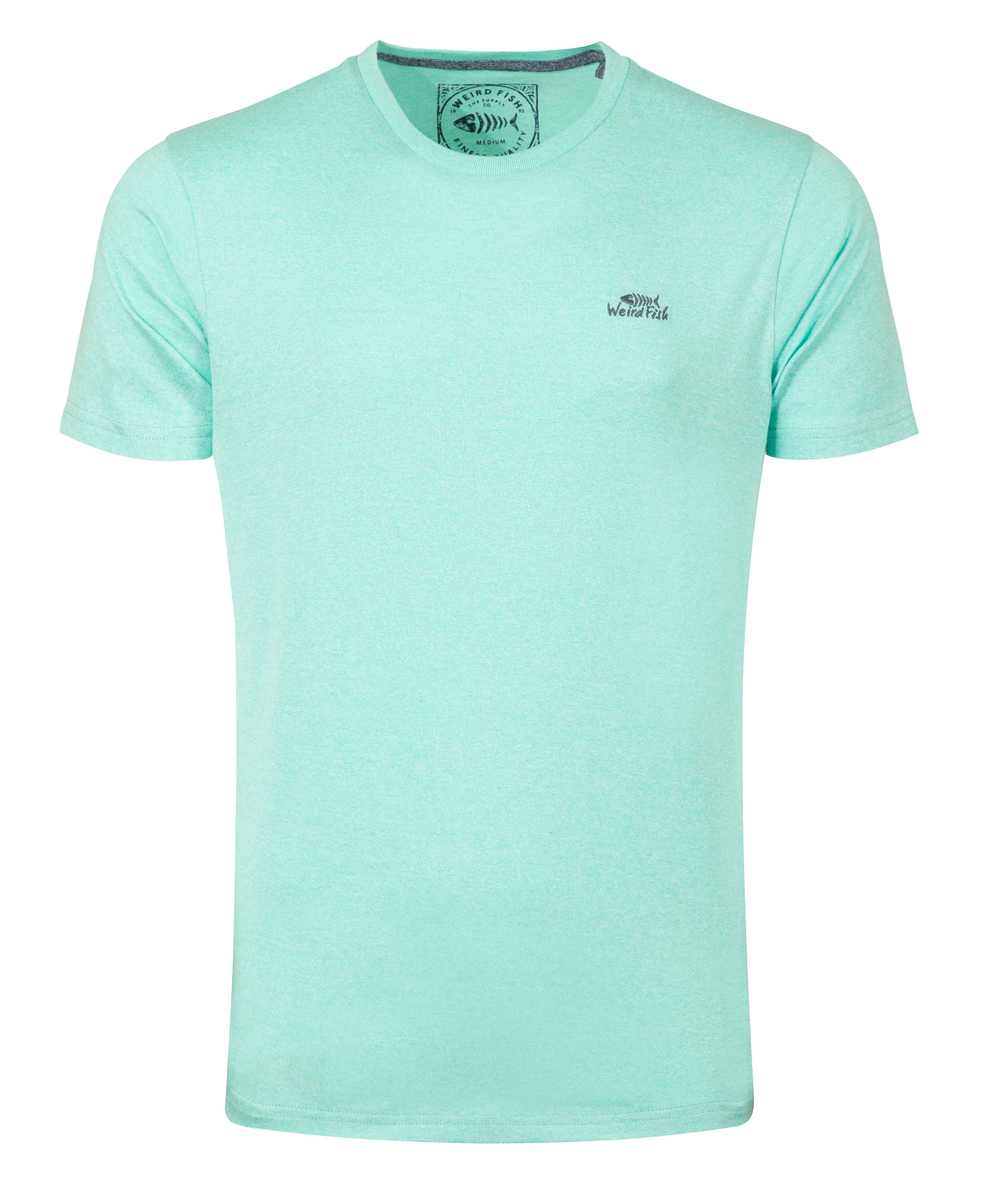 Fished Organic Branded Tee - Aquamarine