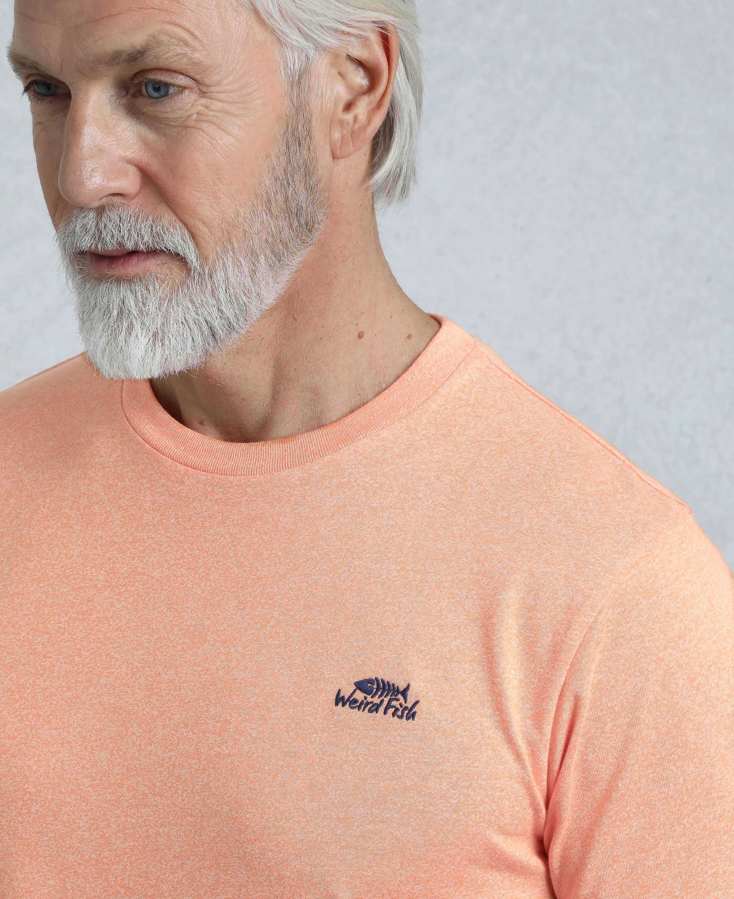 Fished Organic Branded Tee - Pumpkin