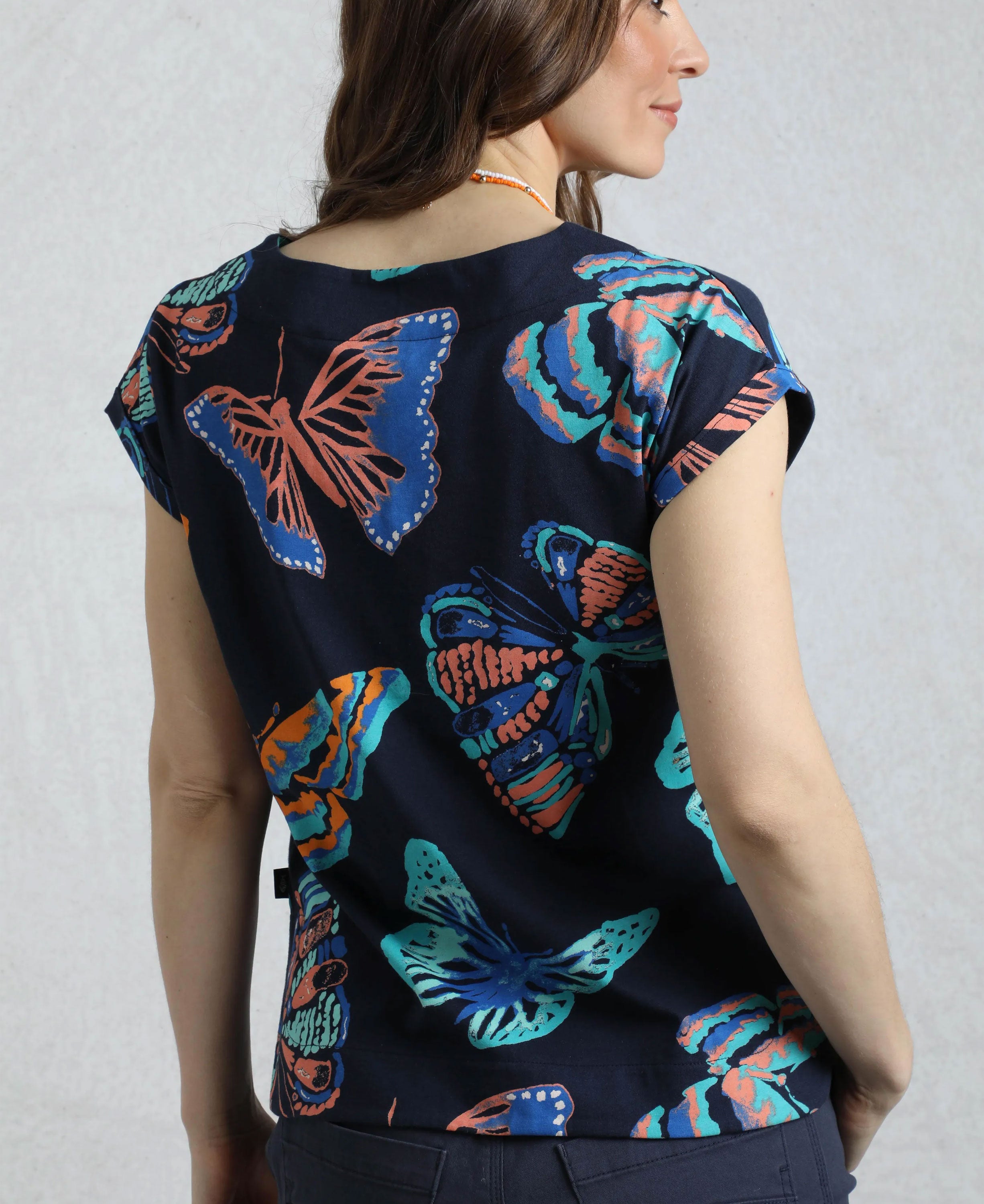Paw Paw Organic Jersey Tee - Dark Blue