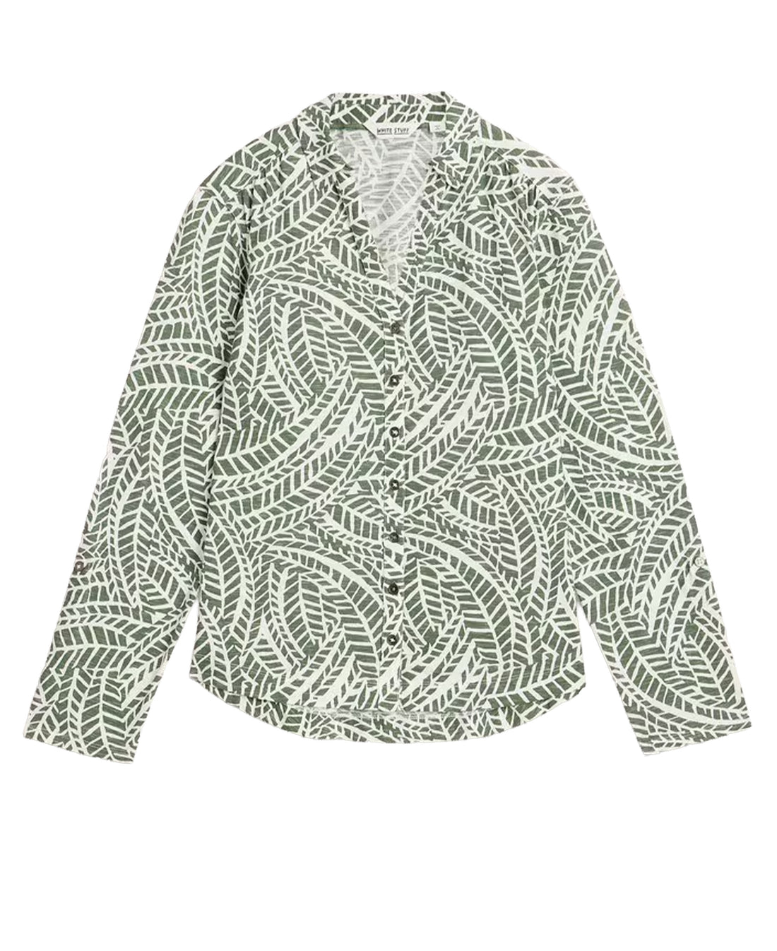 Annie Jersey Shirt - Green Print