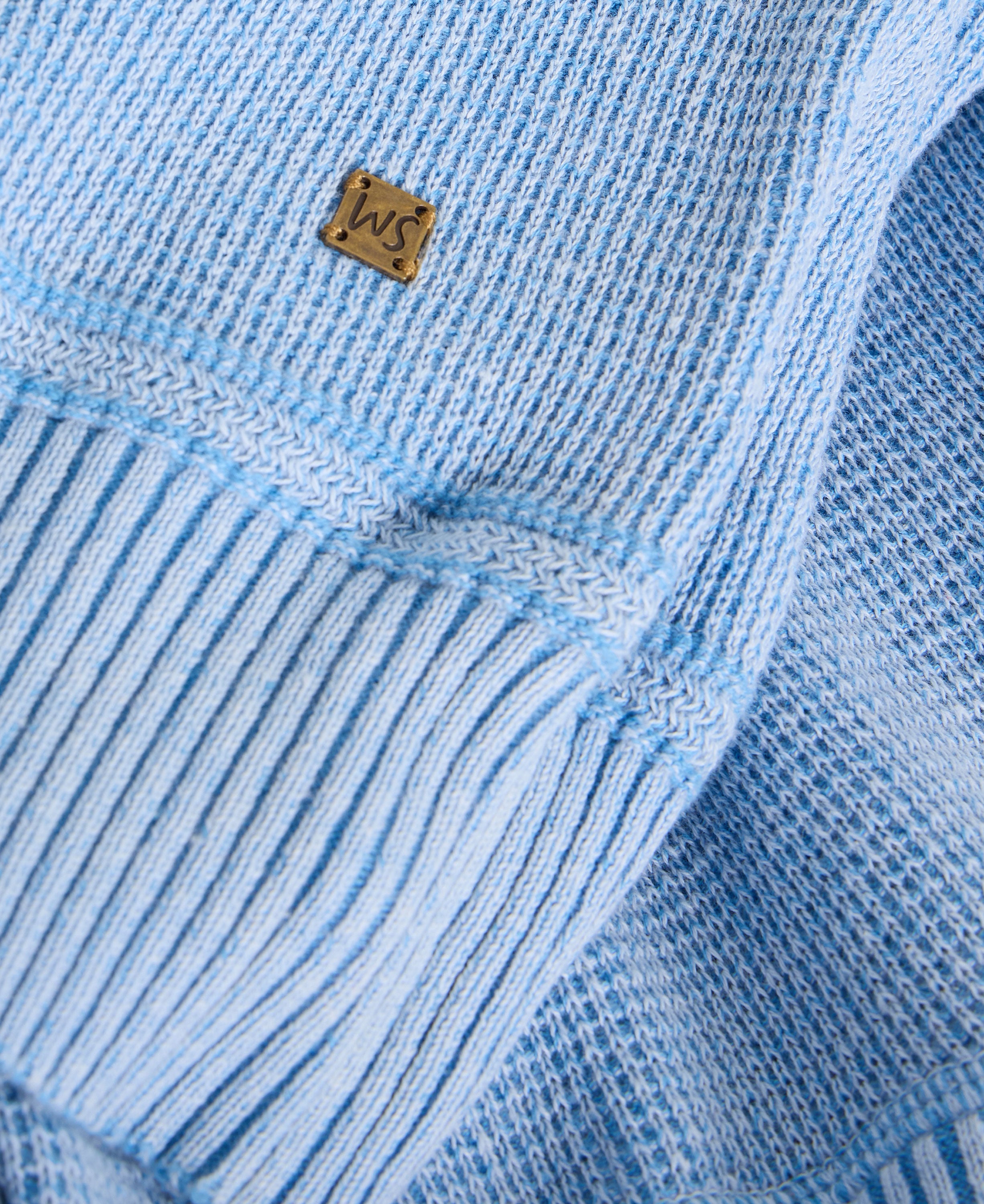 Attadale Funnel Neck Jumper - Light Blue