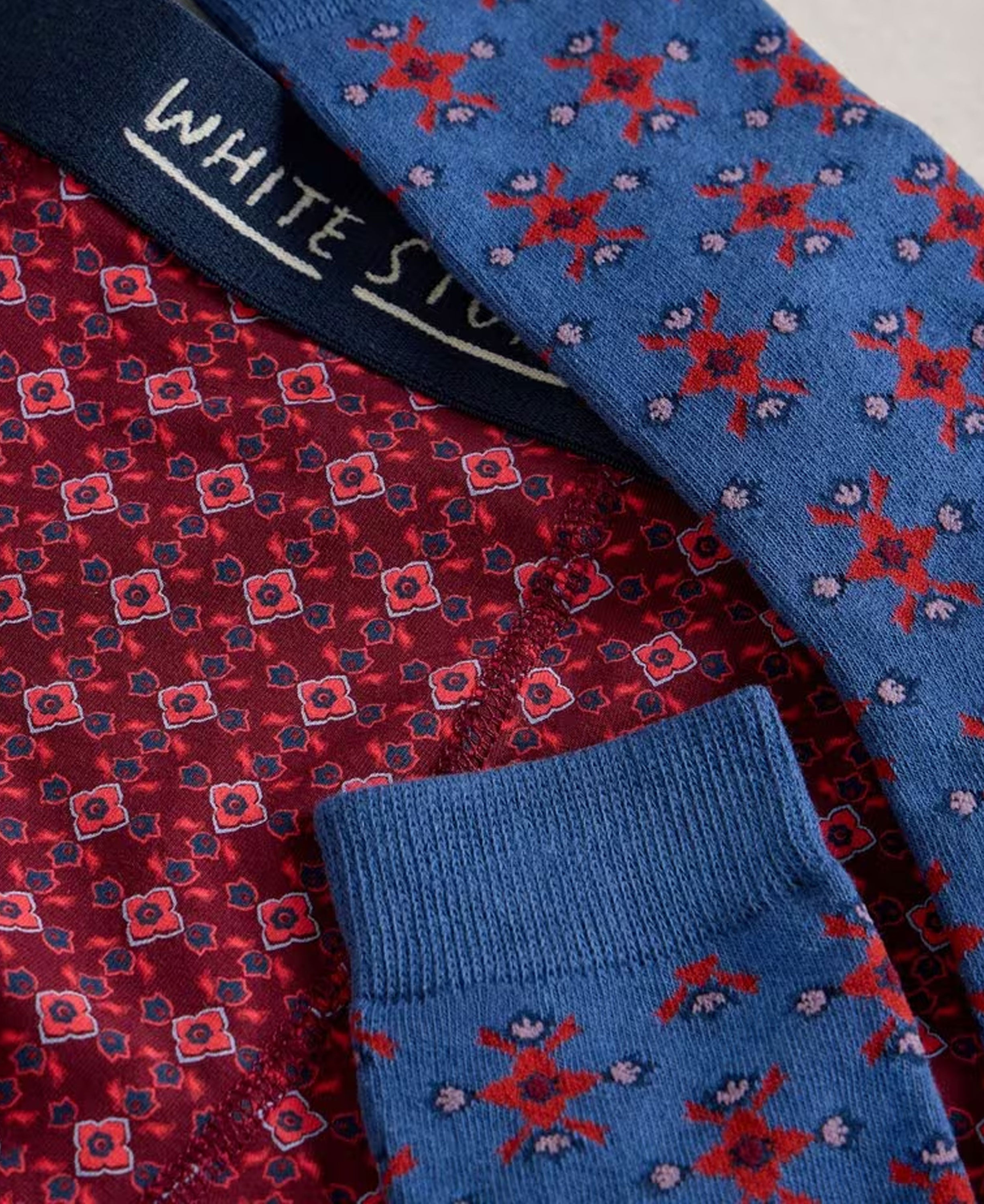 Boxers & Sock Gift Set - Dark Red