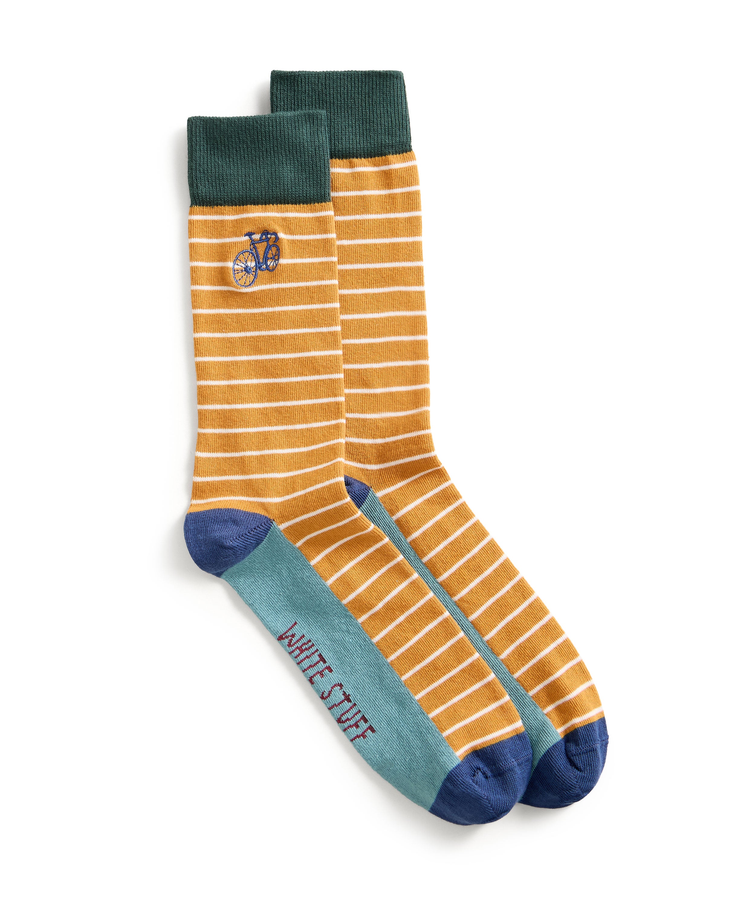 Embroidered Ankle Sock - Chartreuse Multi