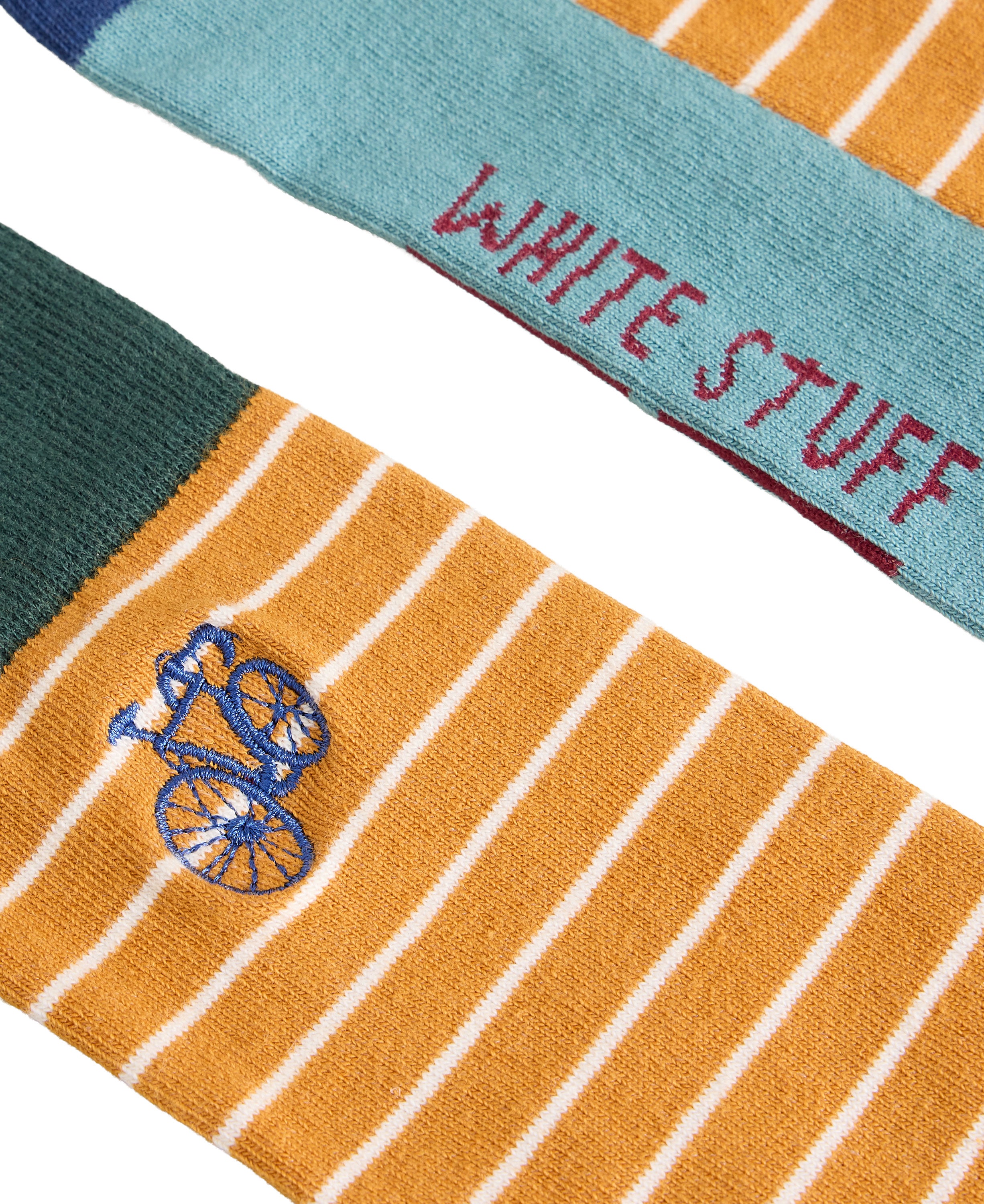 Embroidered Ankle Sock - Chartreuse Multi