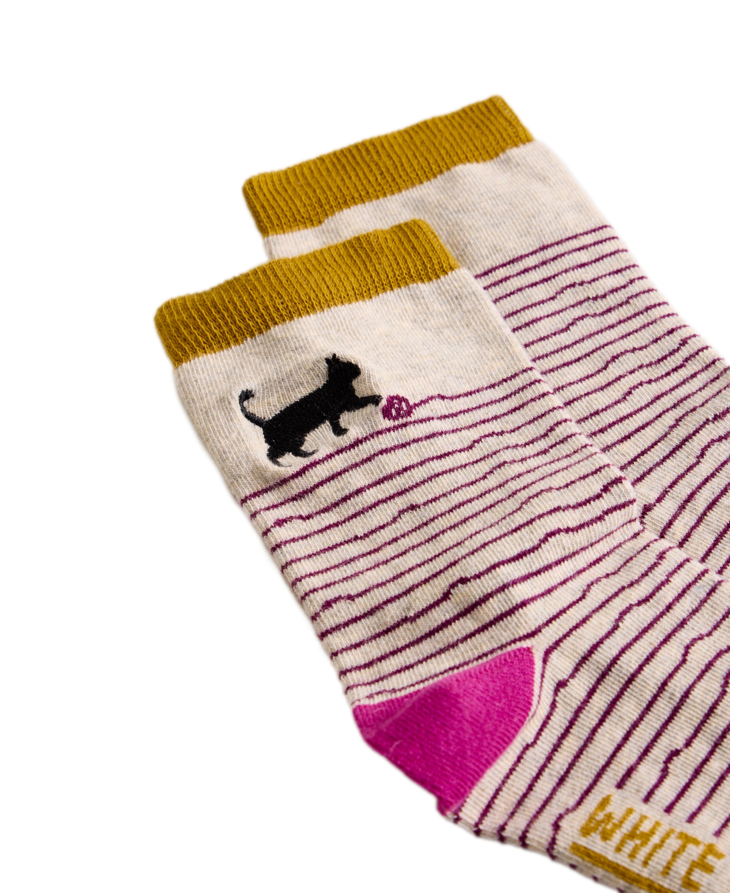 Embroidered Ankle Sock - Grey Multi