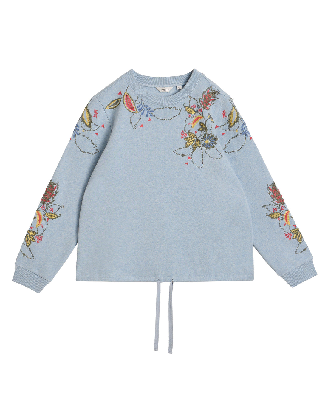 Embroidered Sweat - Mid Blue