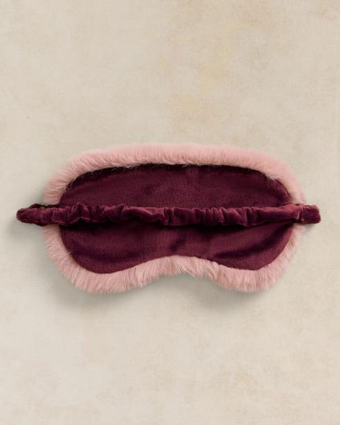 Faux Fur Eye Mask - Light Pink