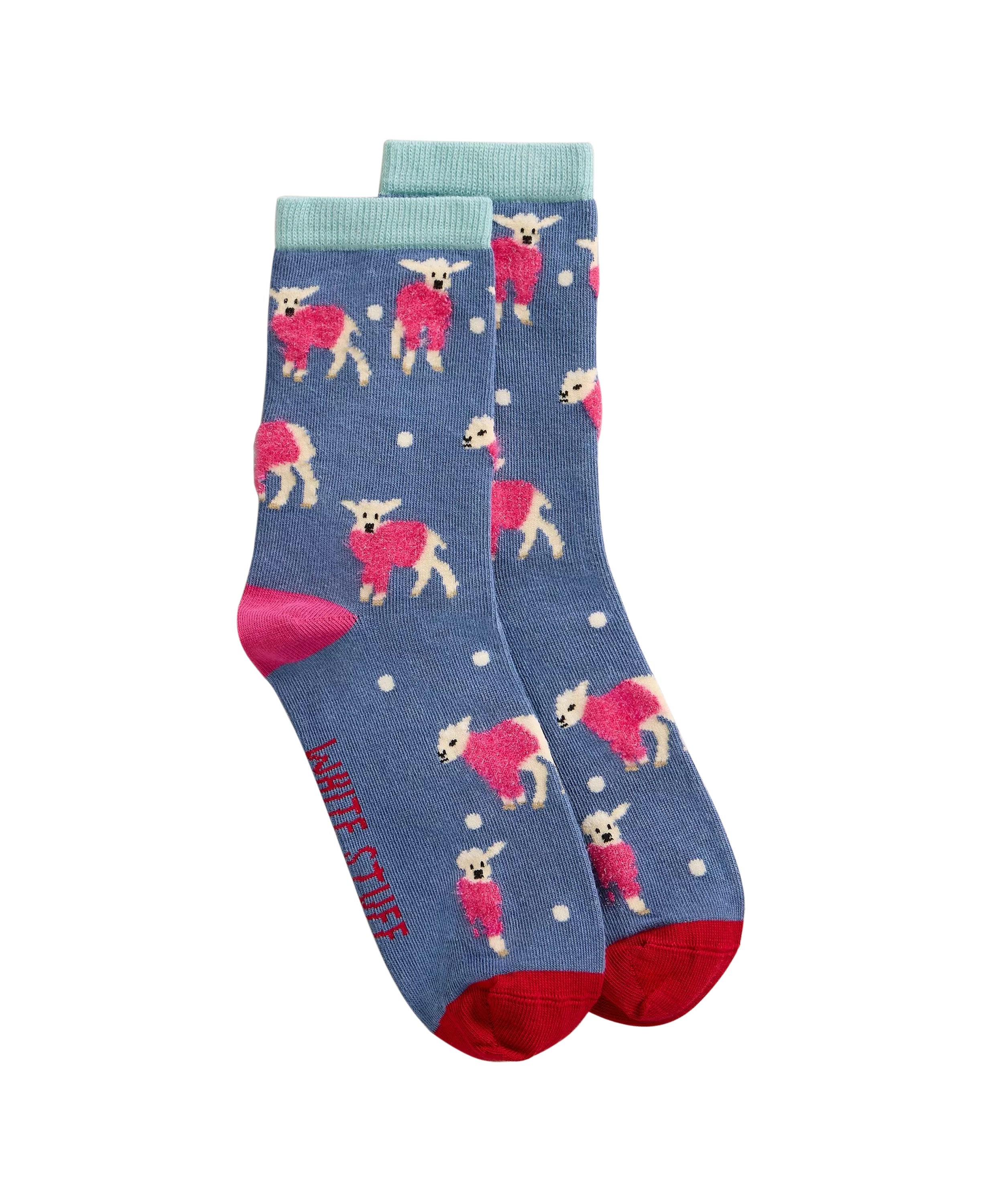 Fluffy Ankle Sock - Dark Blue