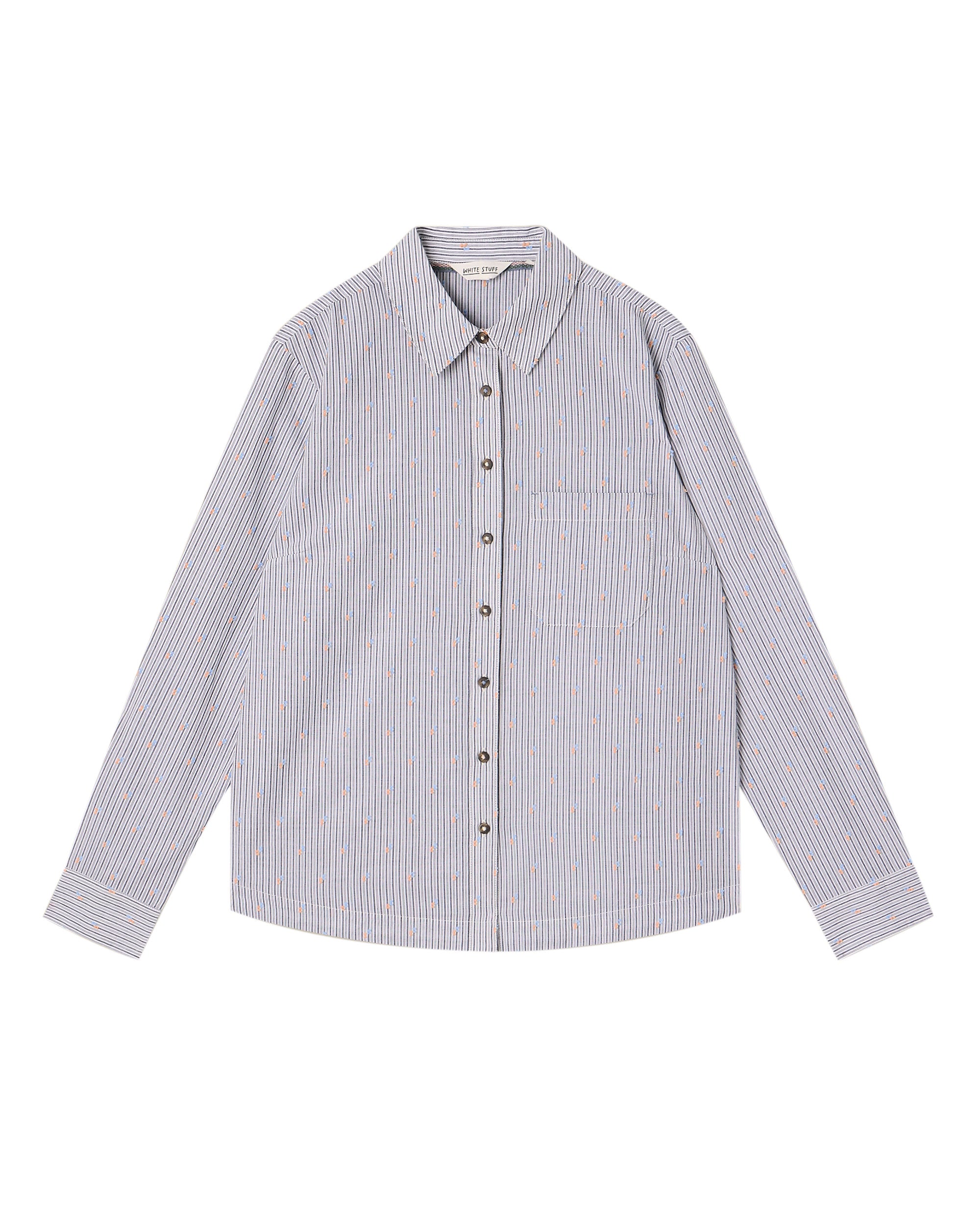 Libby Organic Cotton Shirt - Blue Multi