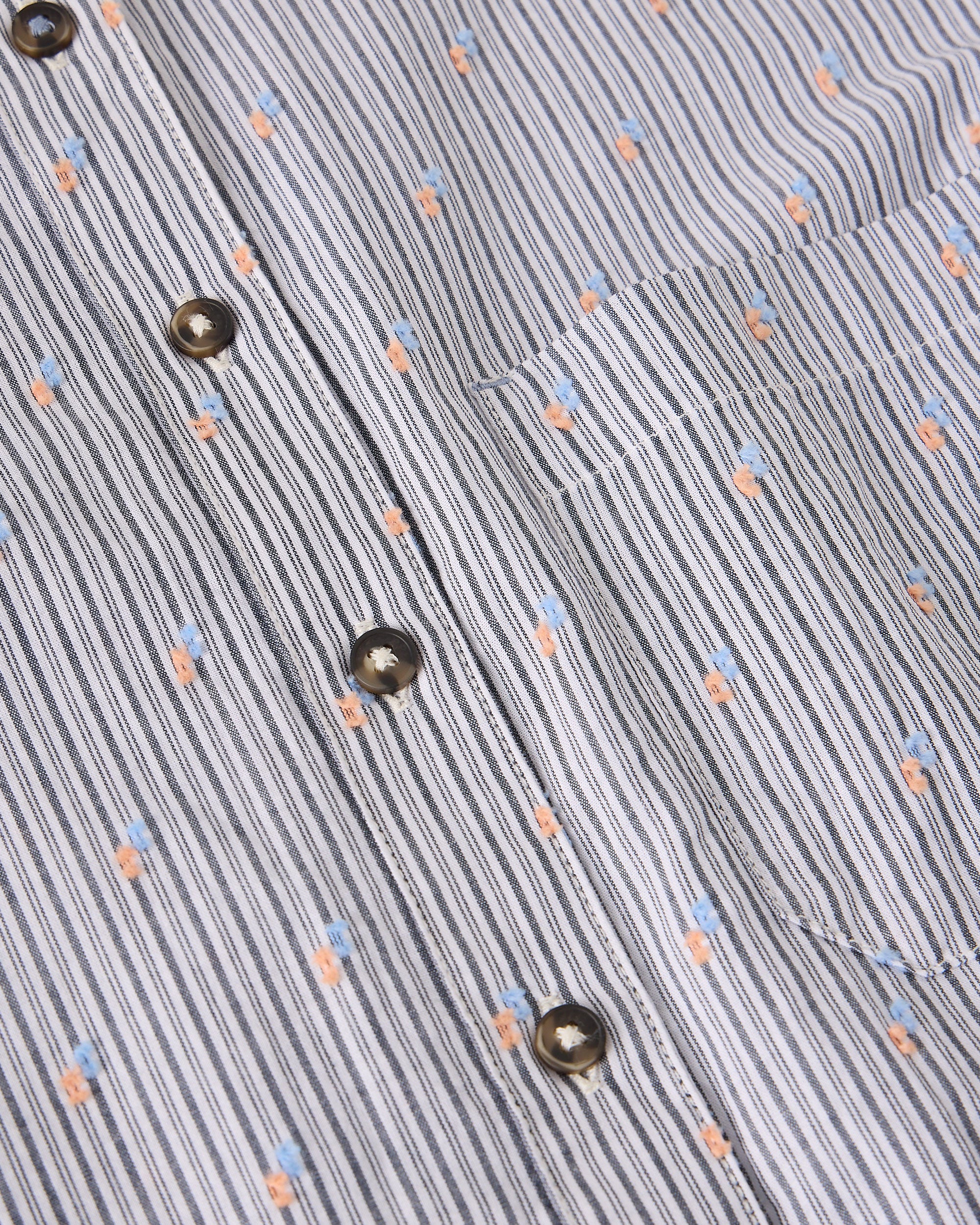 Libby Organic Cotton Shirt - Blue Multi