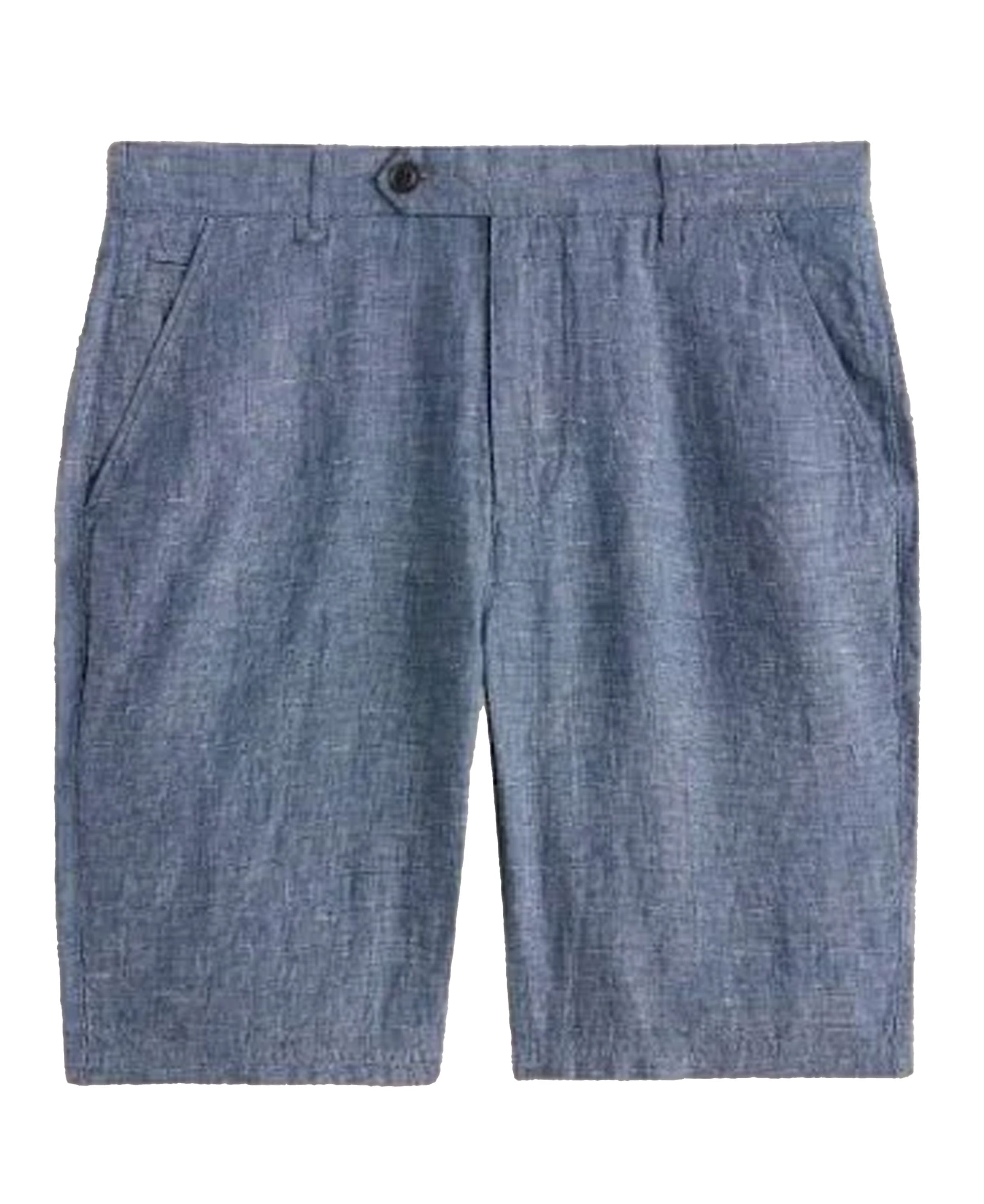 Linen Chino Short - Mid Blue