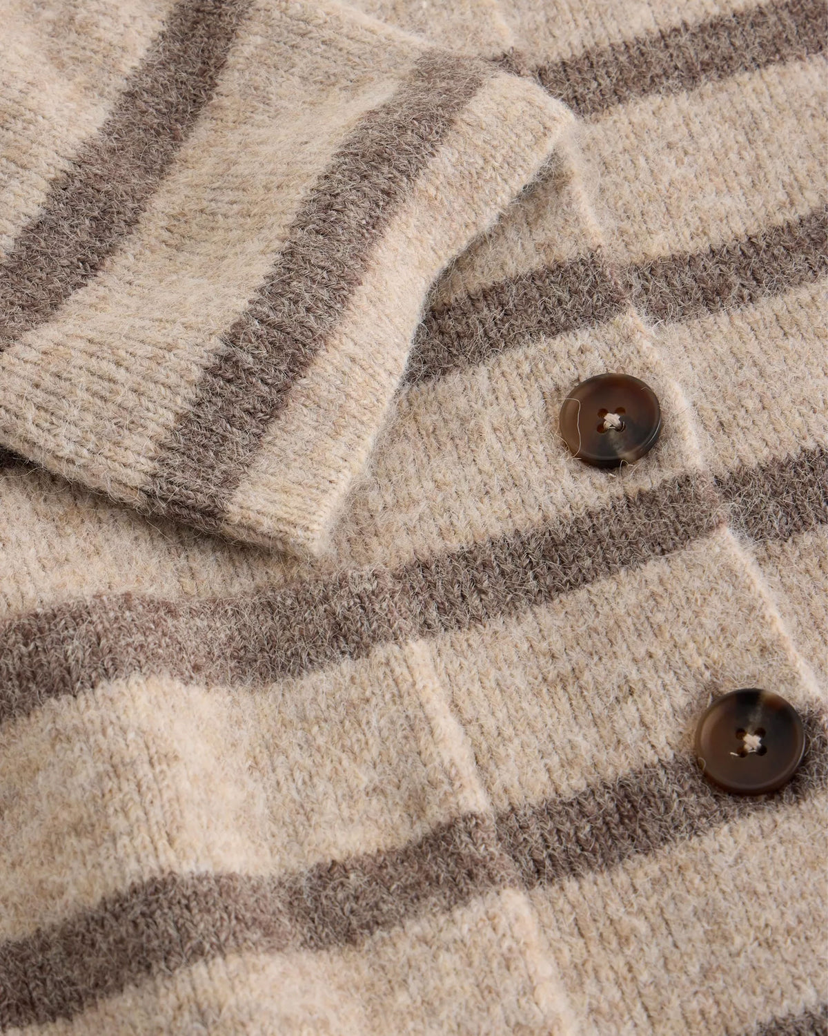 Margot Stripe Cardi - Natural Multi