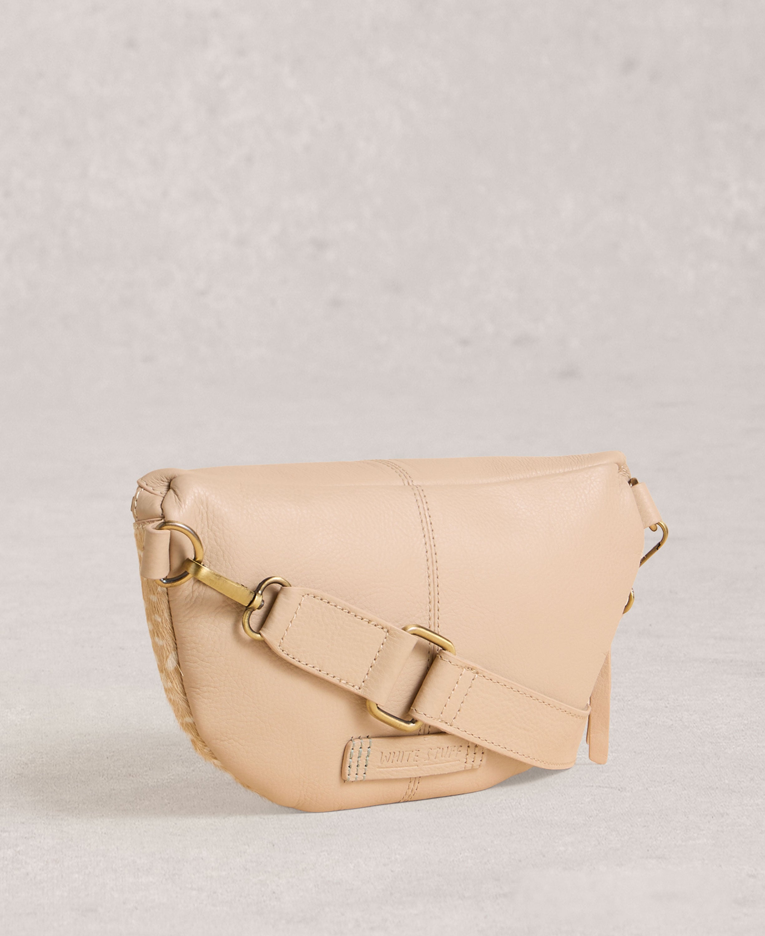 Mini Sebby Leather Sling Bag - Natural Multi