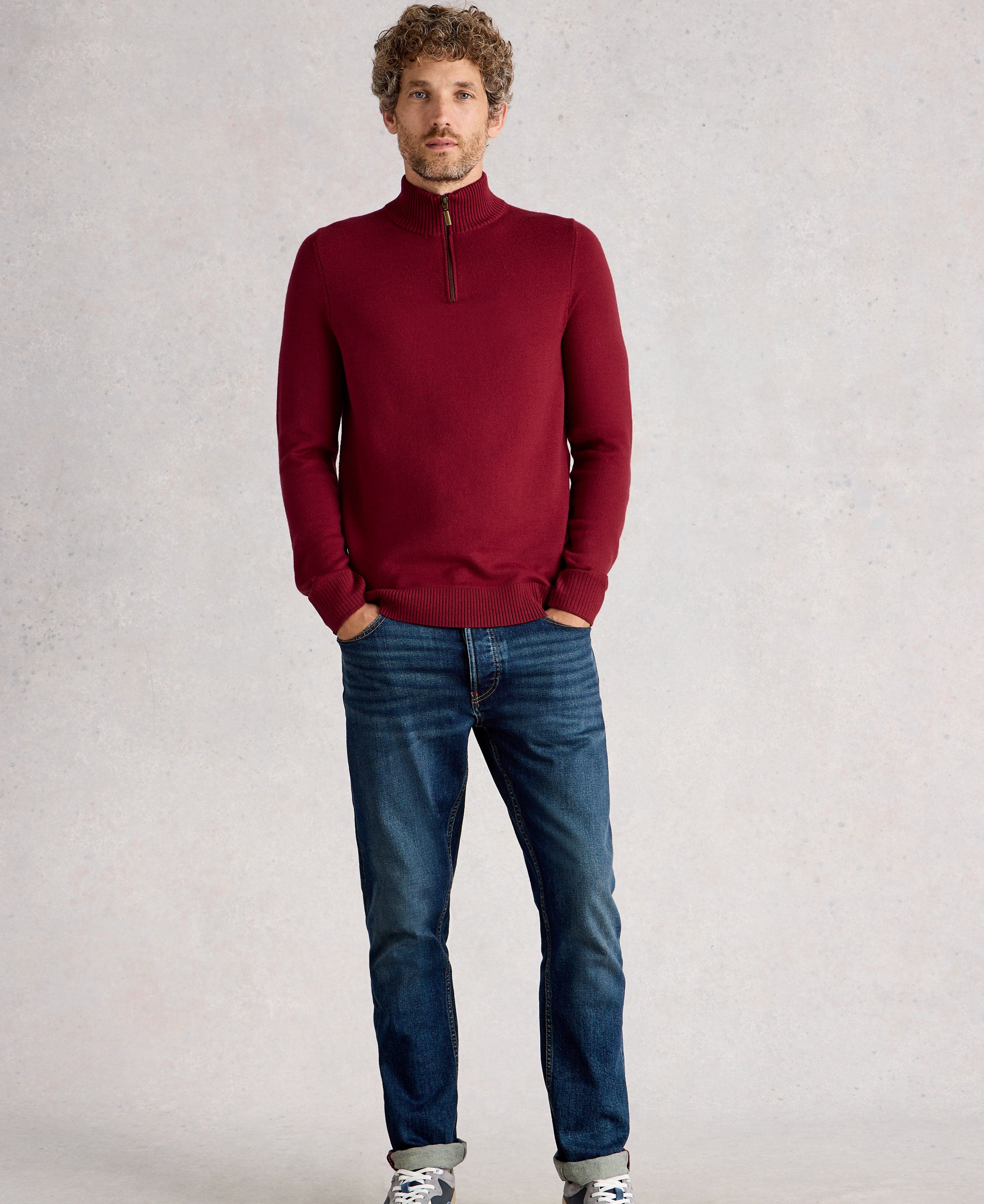 Newport Merino Funnel - Deep Red