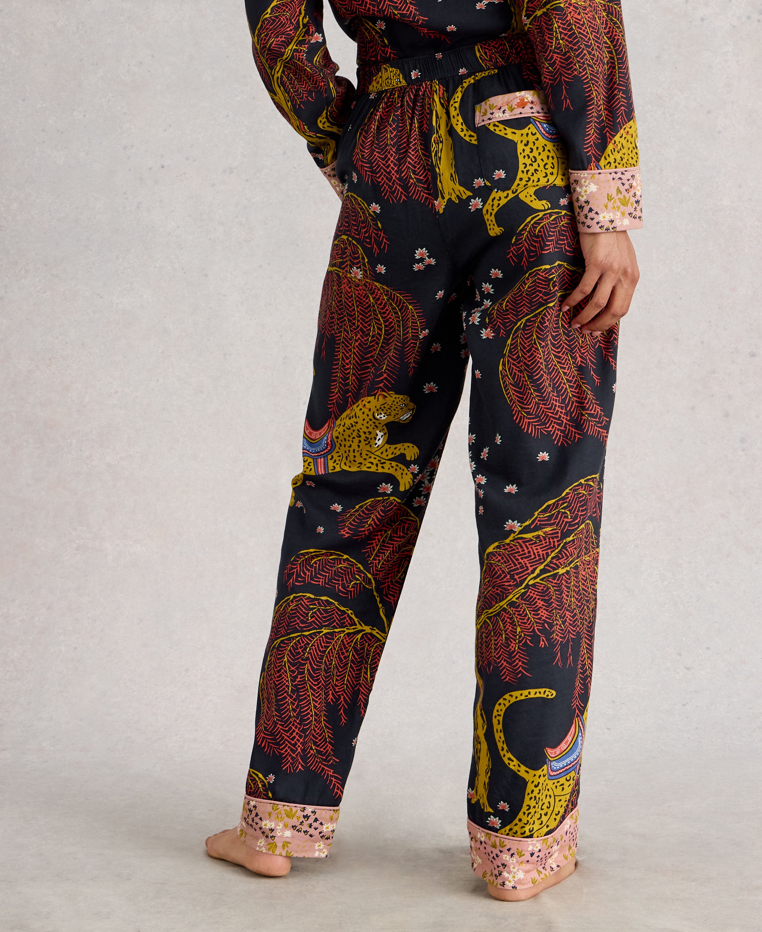 Nina Organic PJ Bottom - Black Multi