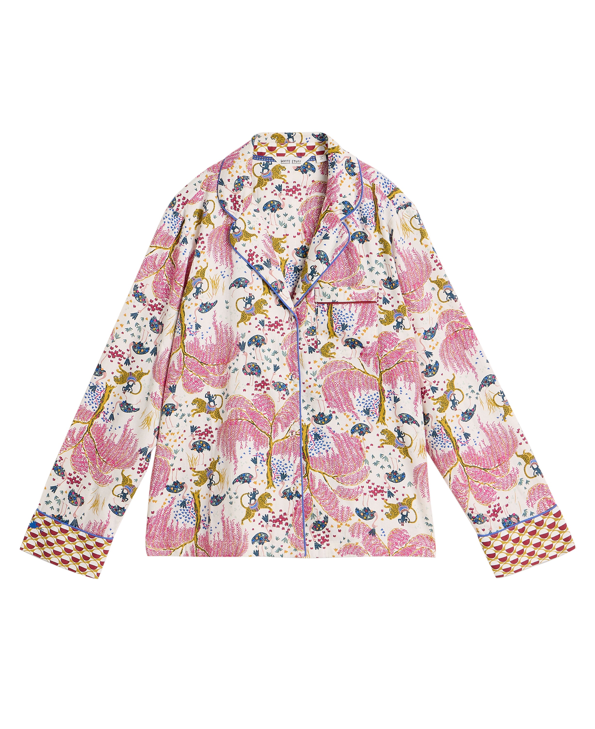 Nina Organic PJ Shirt - Natural Print