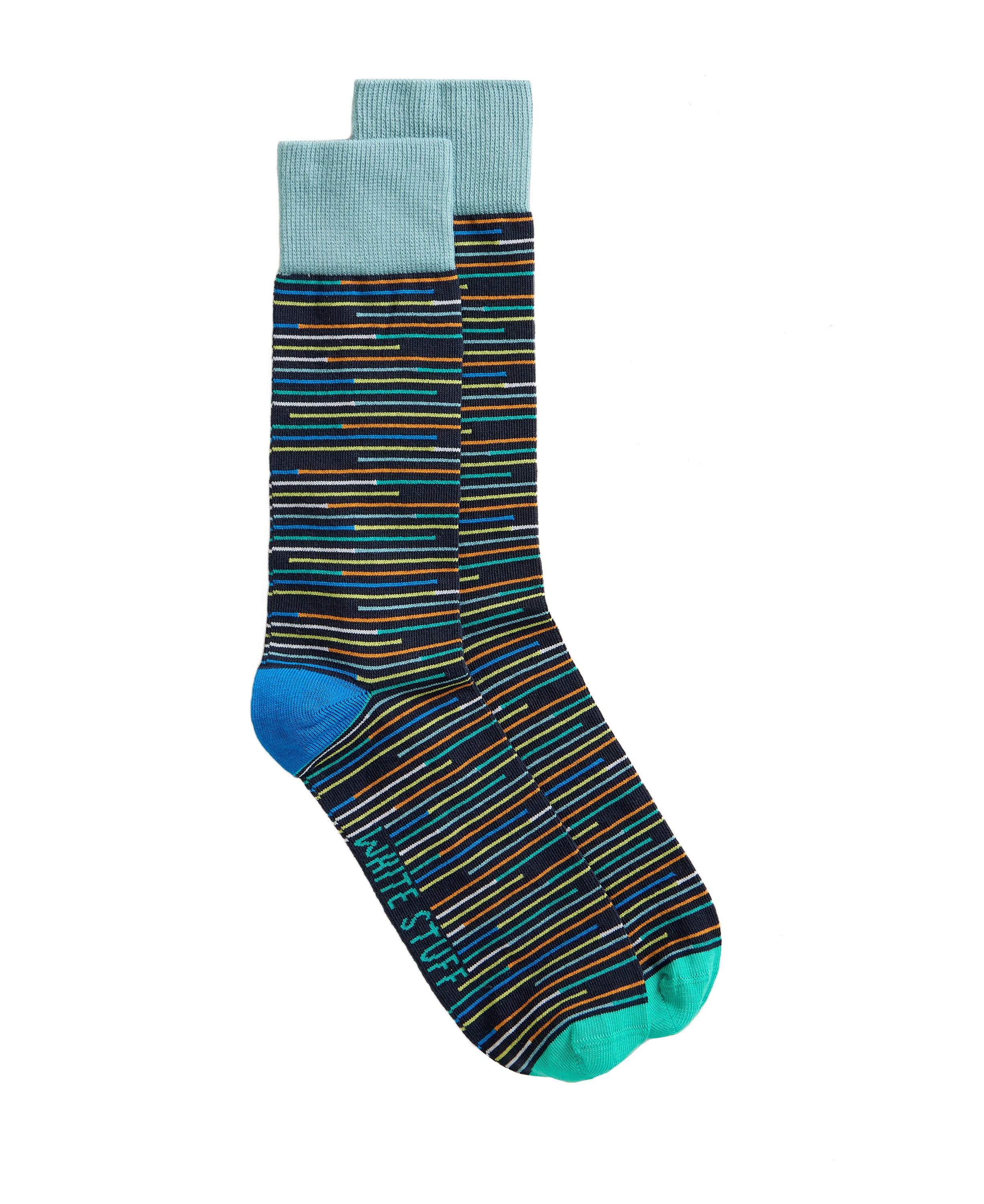 Pattern Ankle Sock - Navy Multi