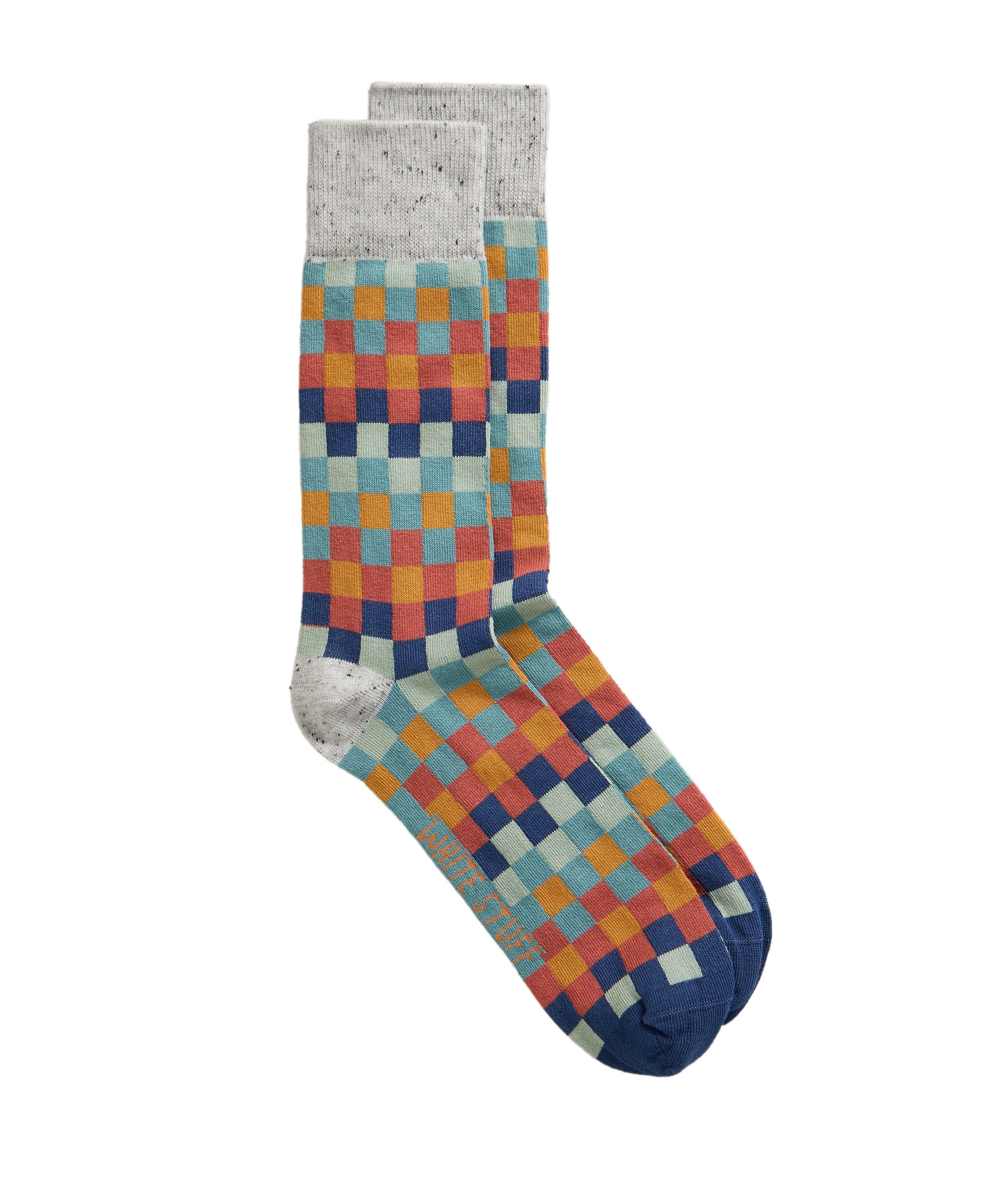 Pattern Ankle Sock - Orange Multi