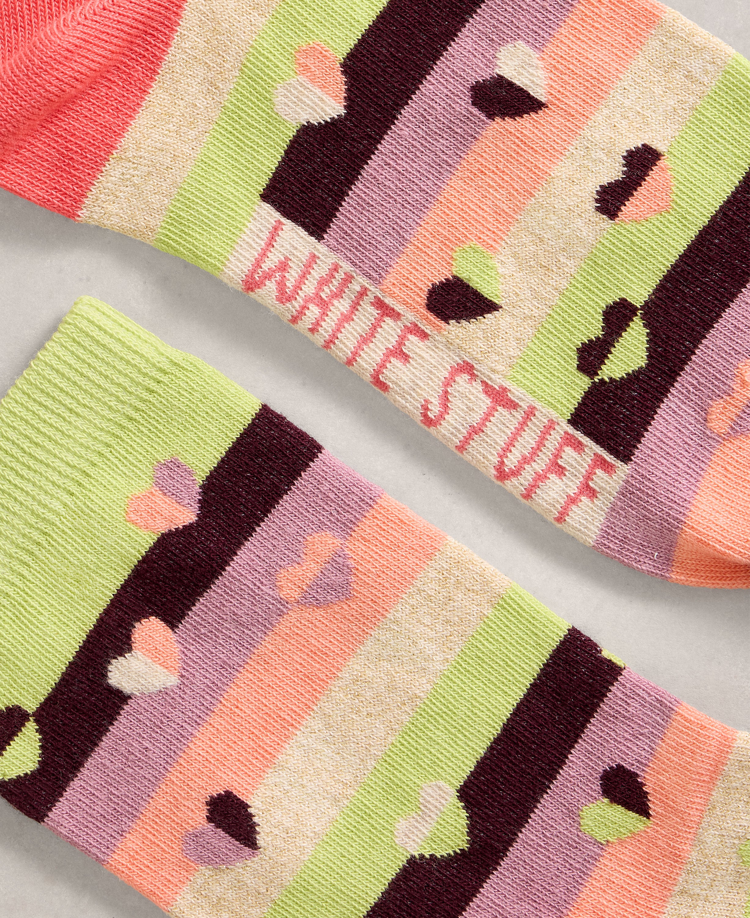 Pattern Ankle Sock - Green Multi