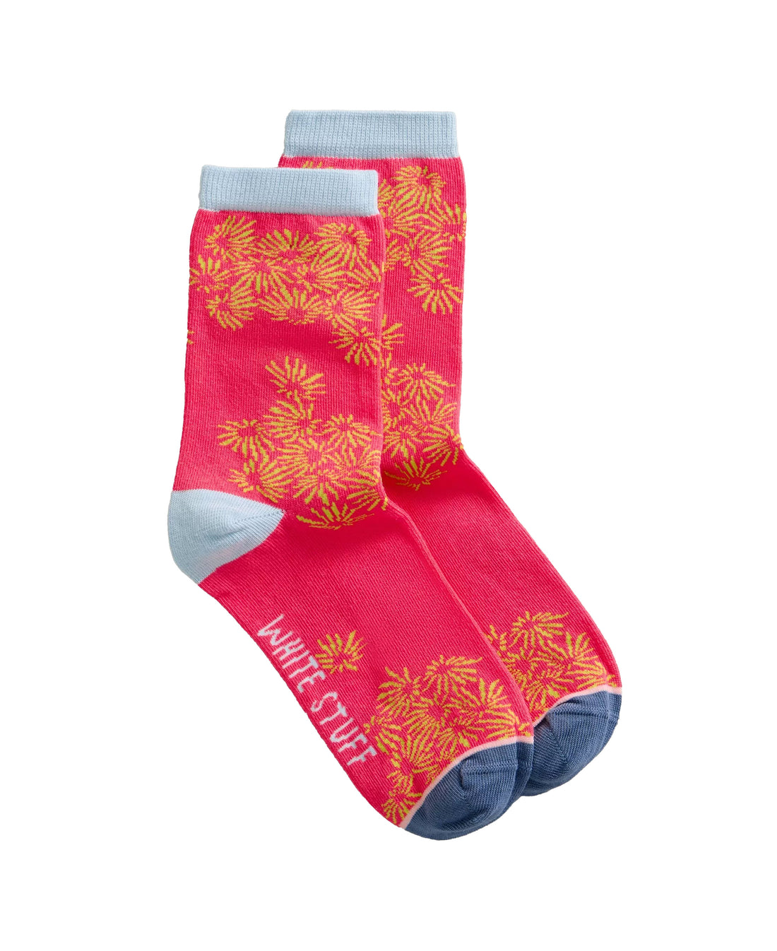 Pop Daisy Ankle Socks - Coral Print