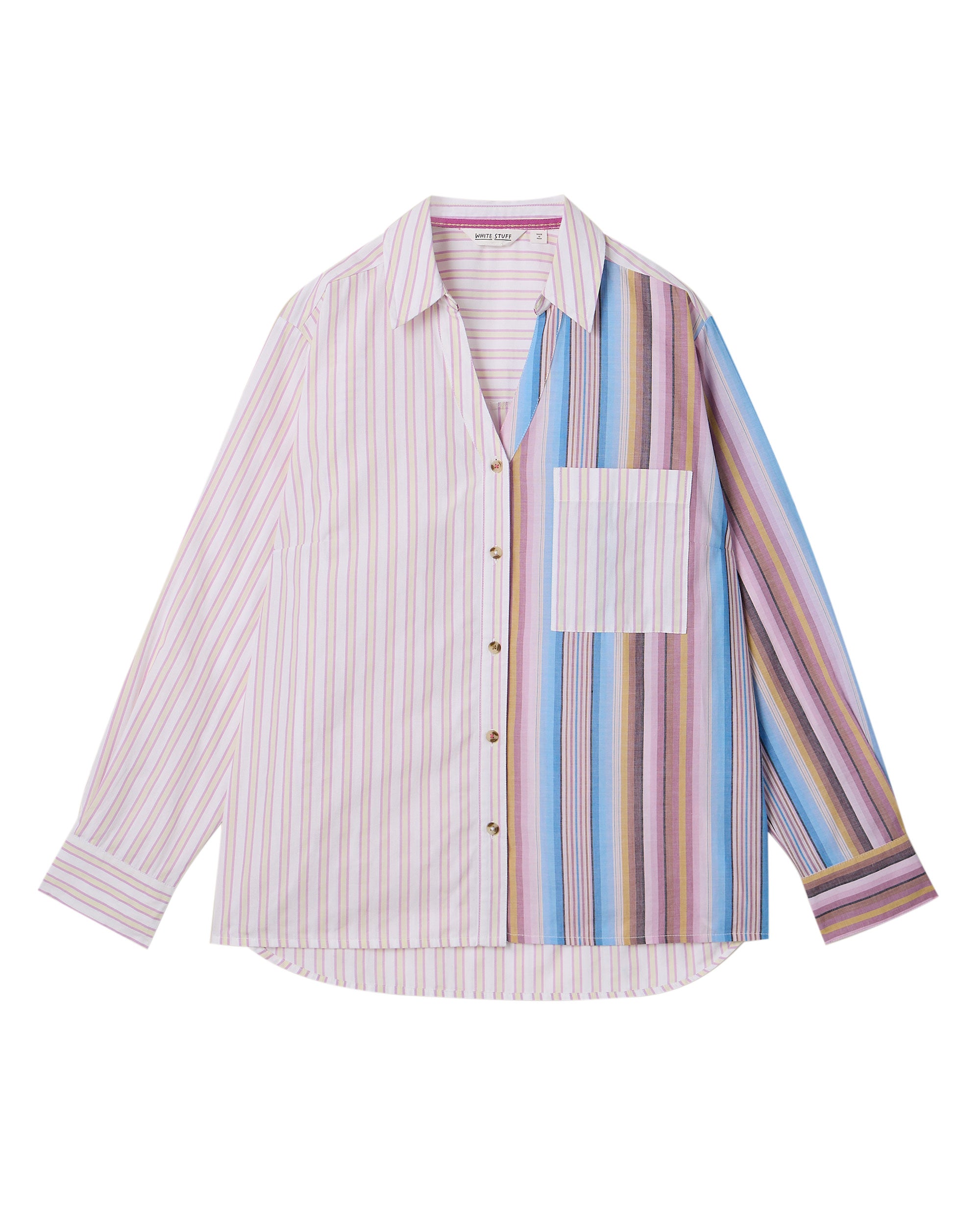 Saffie Mixed Stripe Shirt - Pink Multi