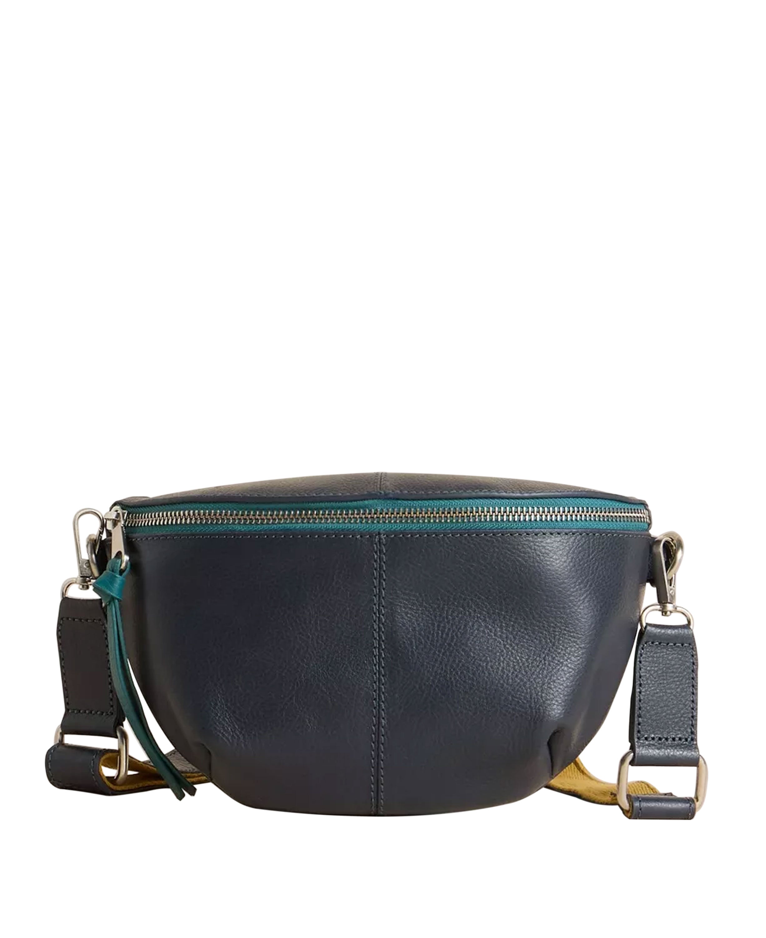 Mini Sebby Leather Sling Bag - Navy Multi