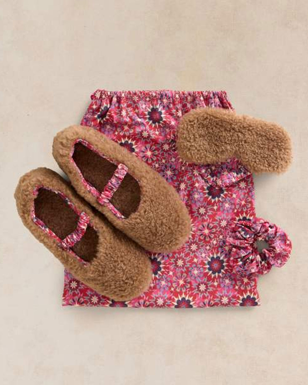 Slipper Gifting Set - Red Print