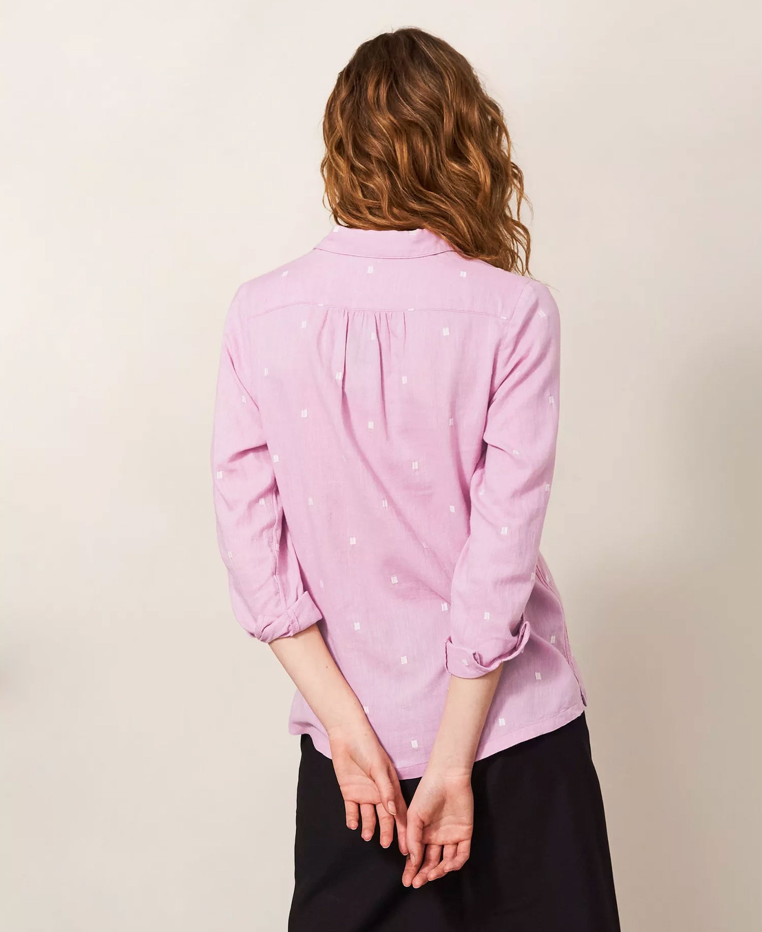 Sophie Organic Cotton Shirt - Pink Multi